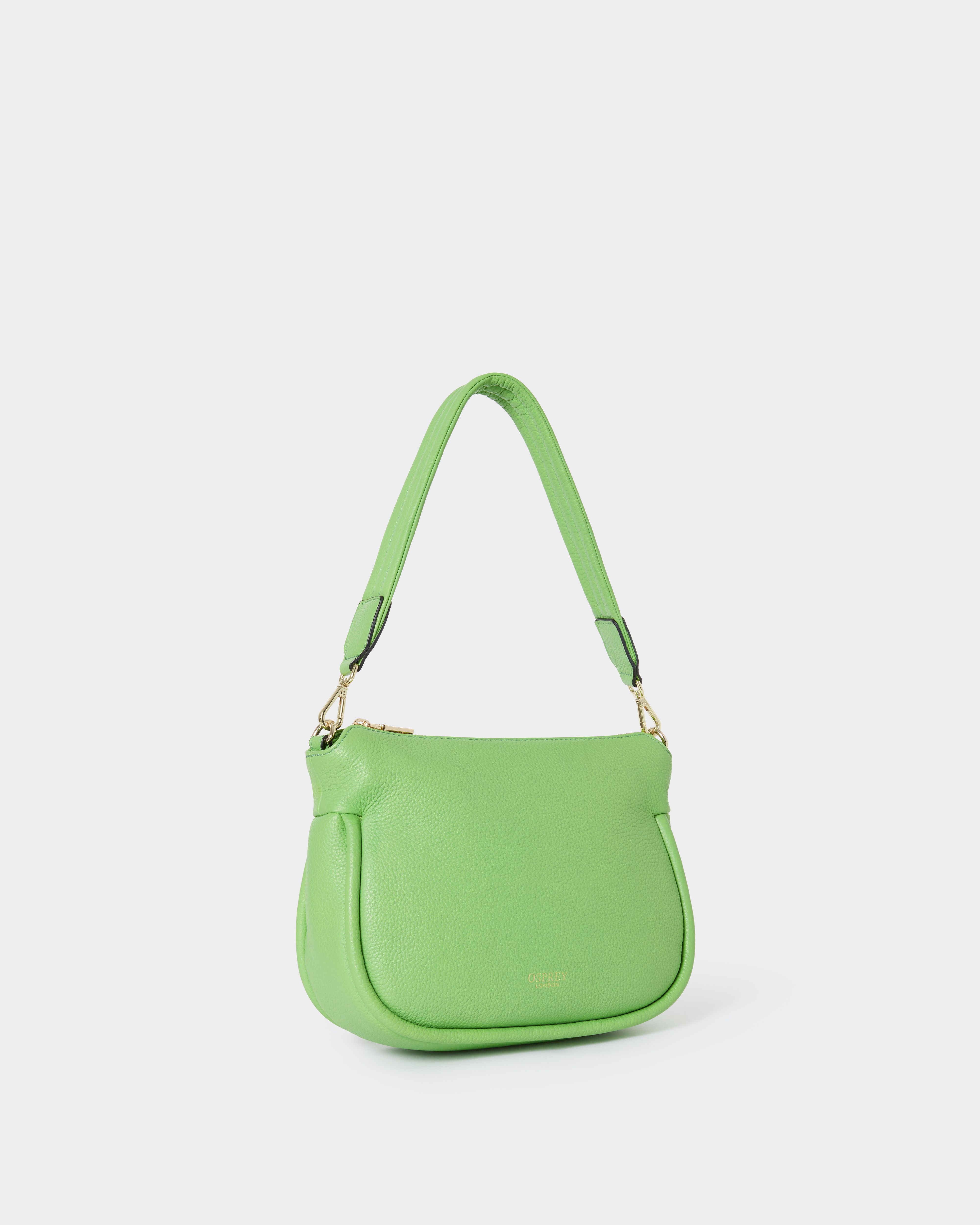 Image number 5 of The Hendrix Leather Shoulder Bag in Apple