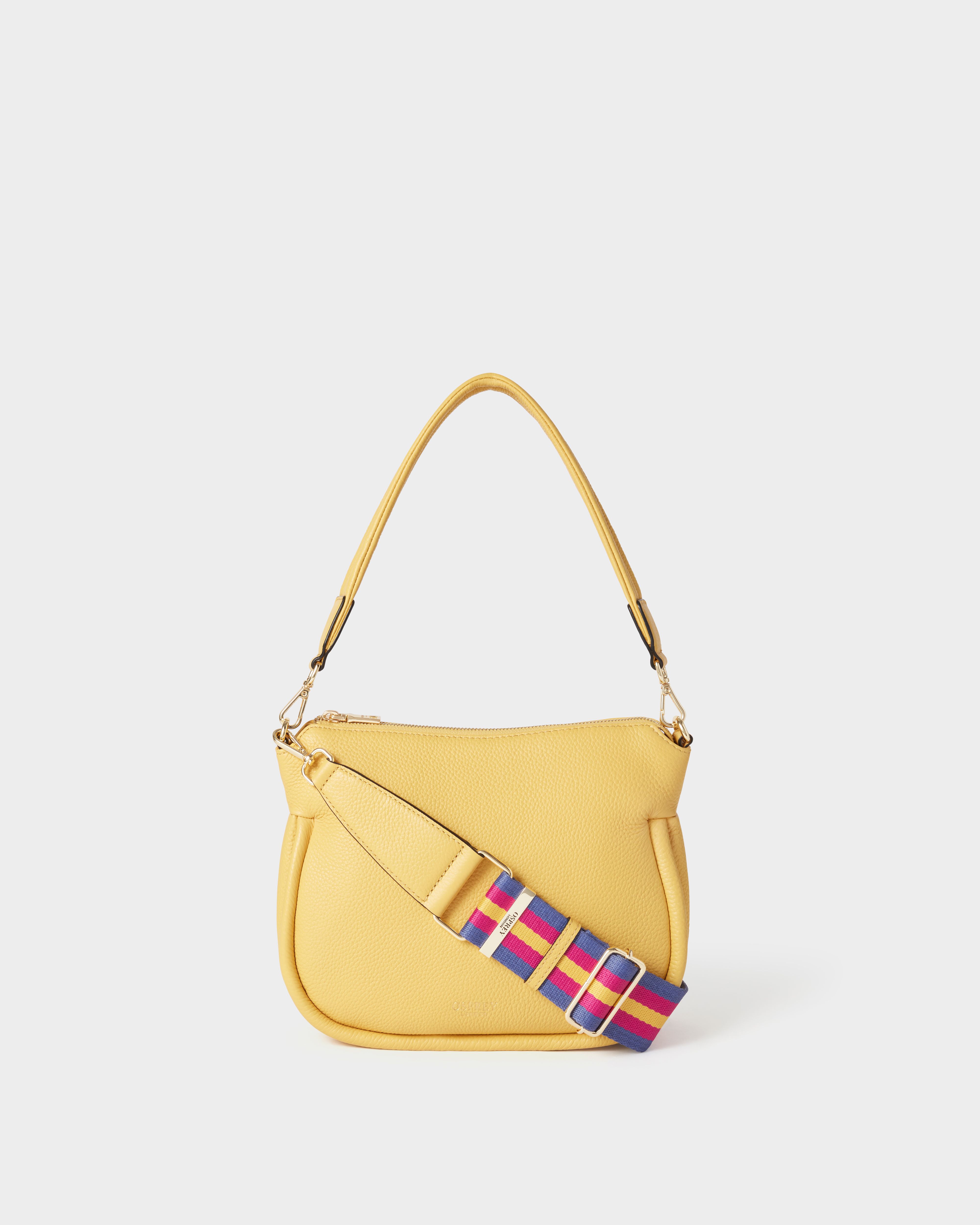 The Hendrix Leather Shoulder Bag in Pollen
