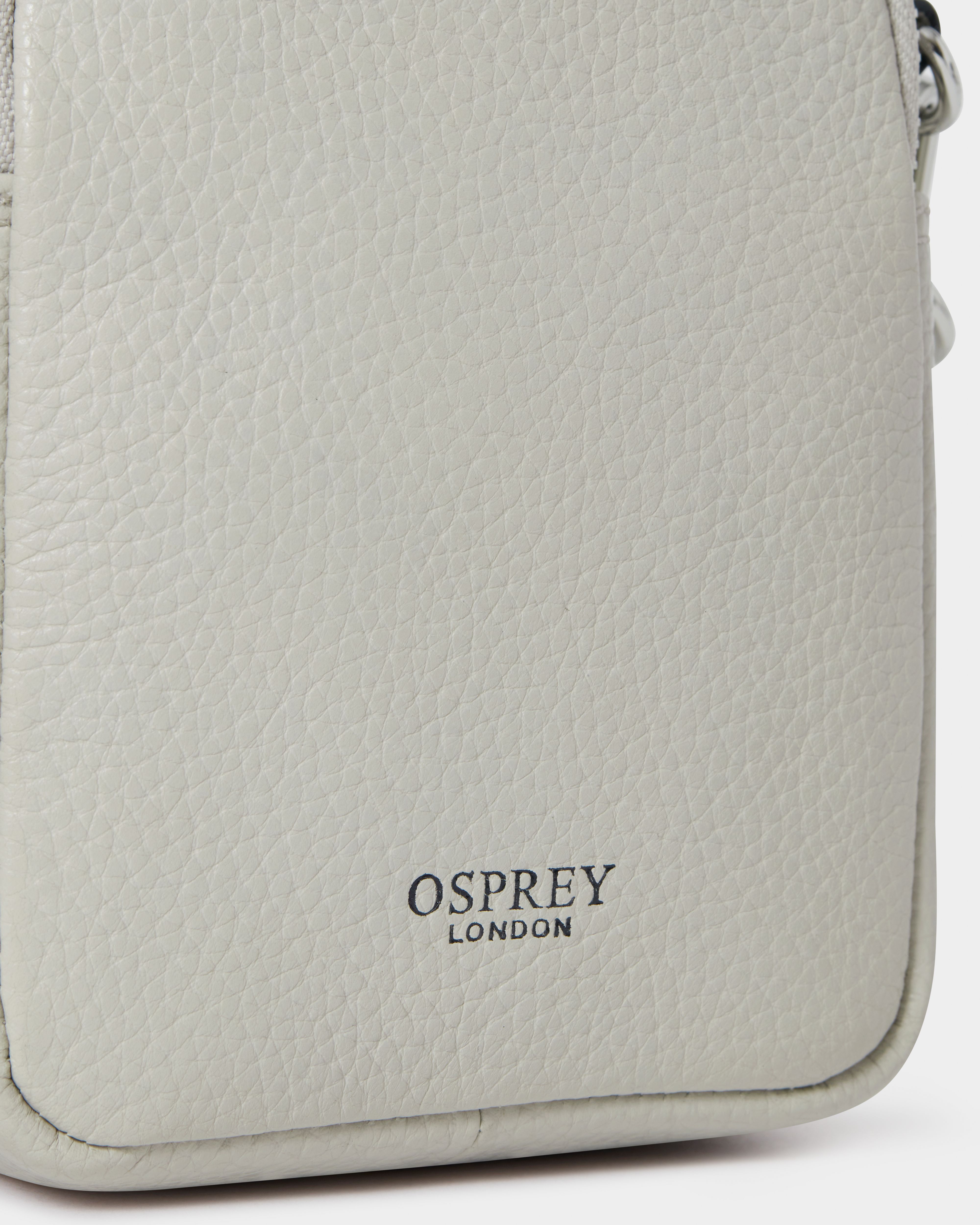 Image number 5 of The Stella Leather Phone Bag in Taupe