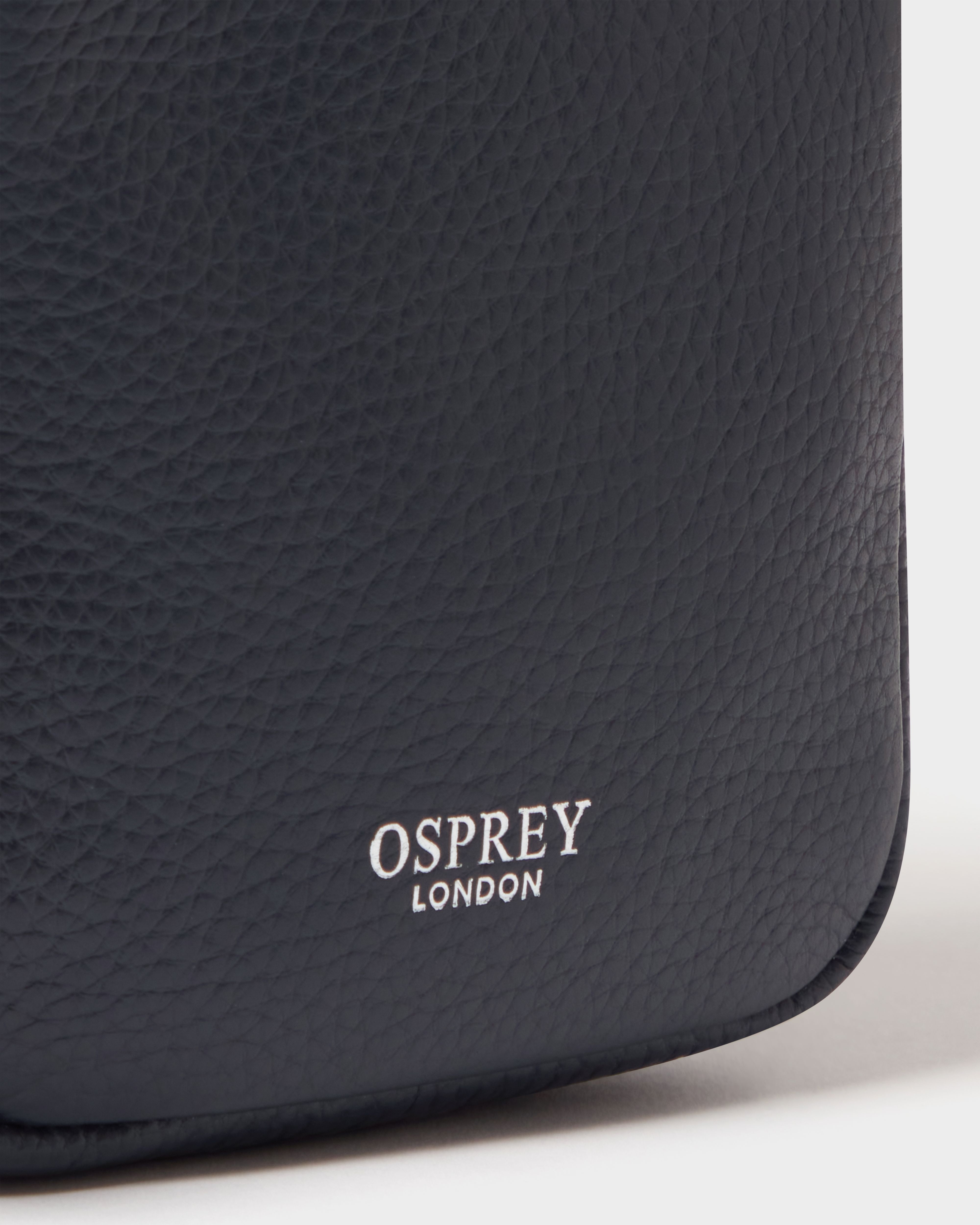 Image number 5 of The Stella Leather Phone Bag in Navy
