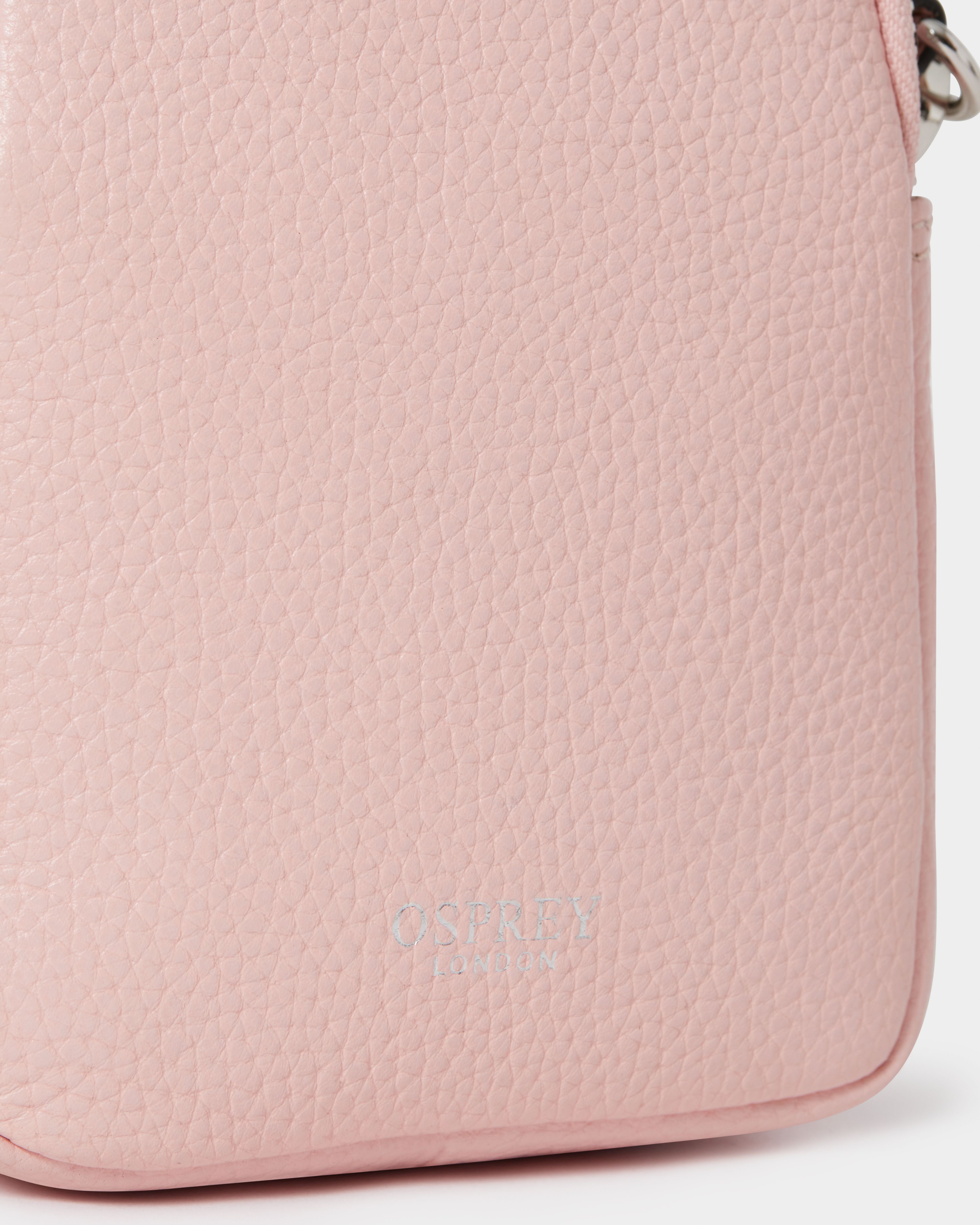 Image number 5 of The Stella Leather Phone Bag in Blush