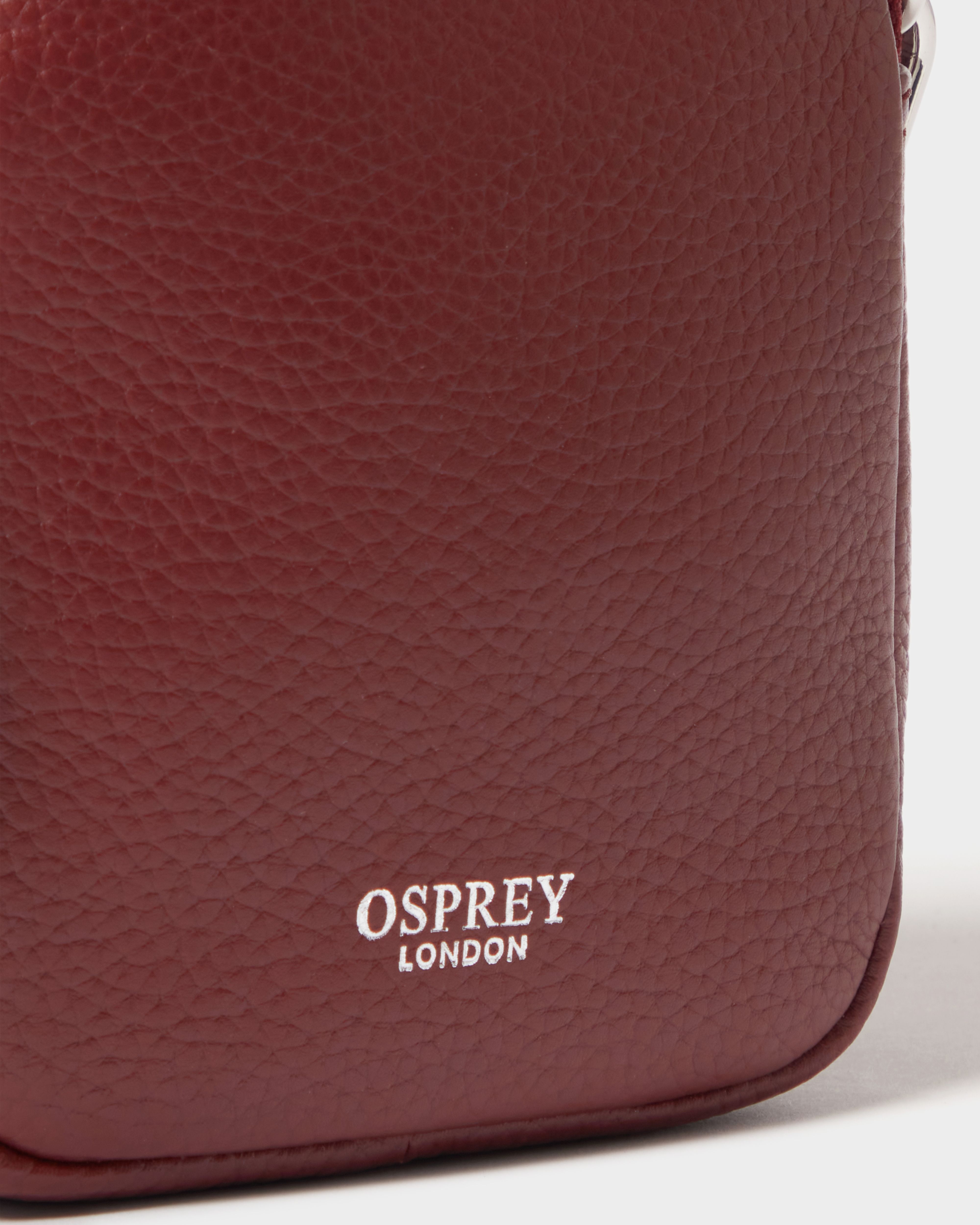 Image number 5 of The Stella Leather Phone Bag in Merlot