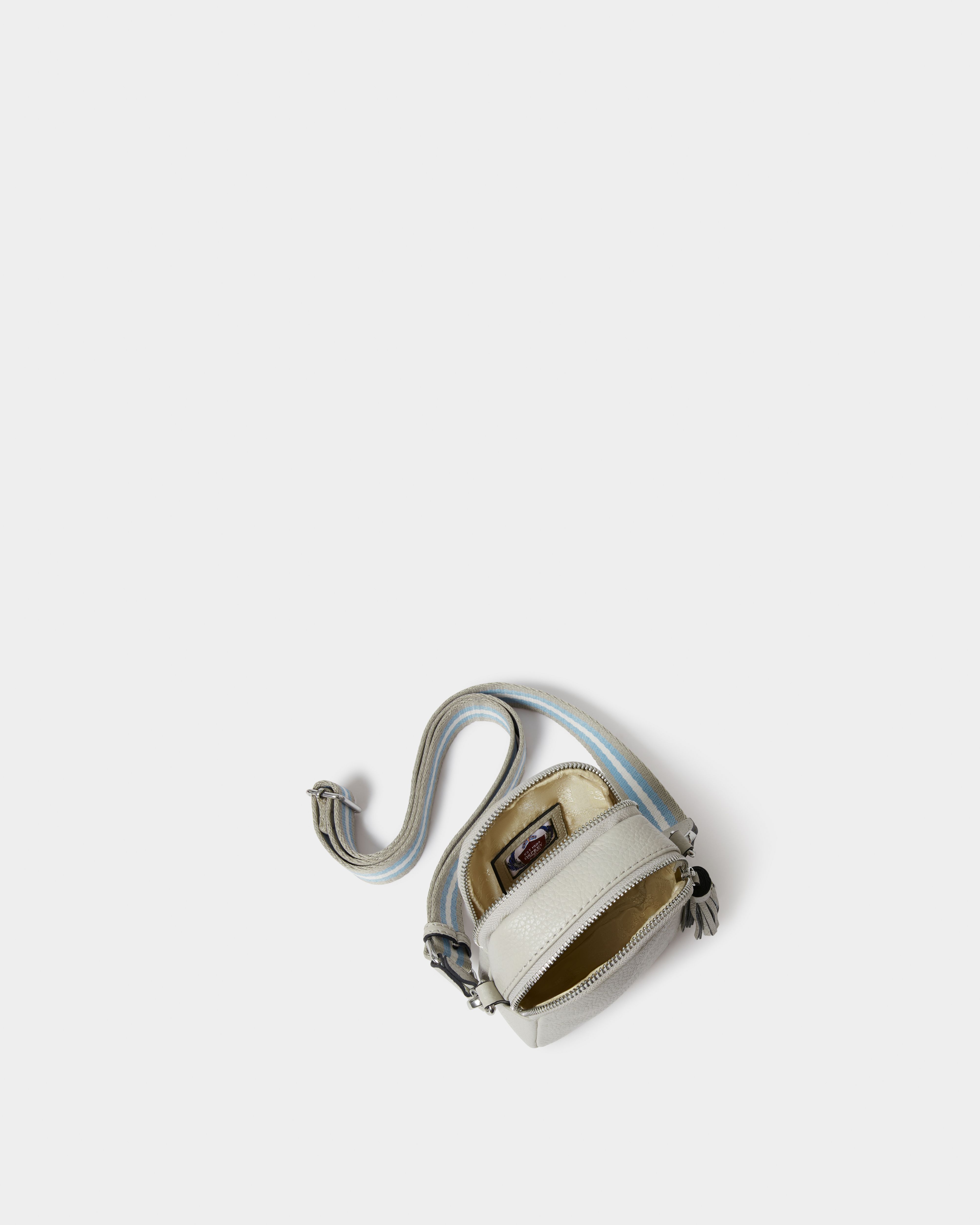 Image number 3 of The Stella Leather Phone Bag in Taupe