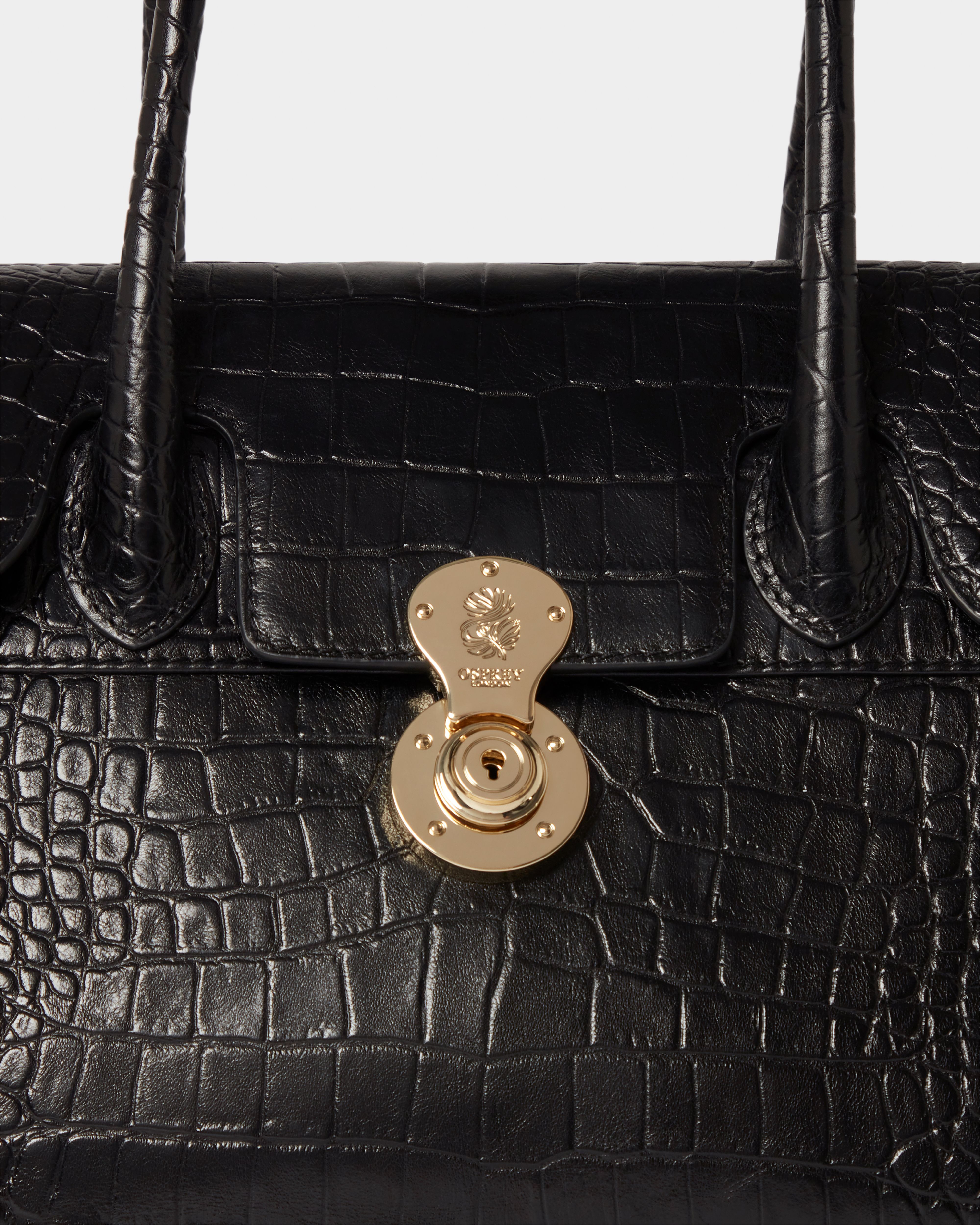 Image number 7 of The Weybridge Leather Shoulder Bag in Black