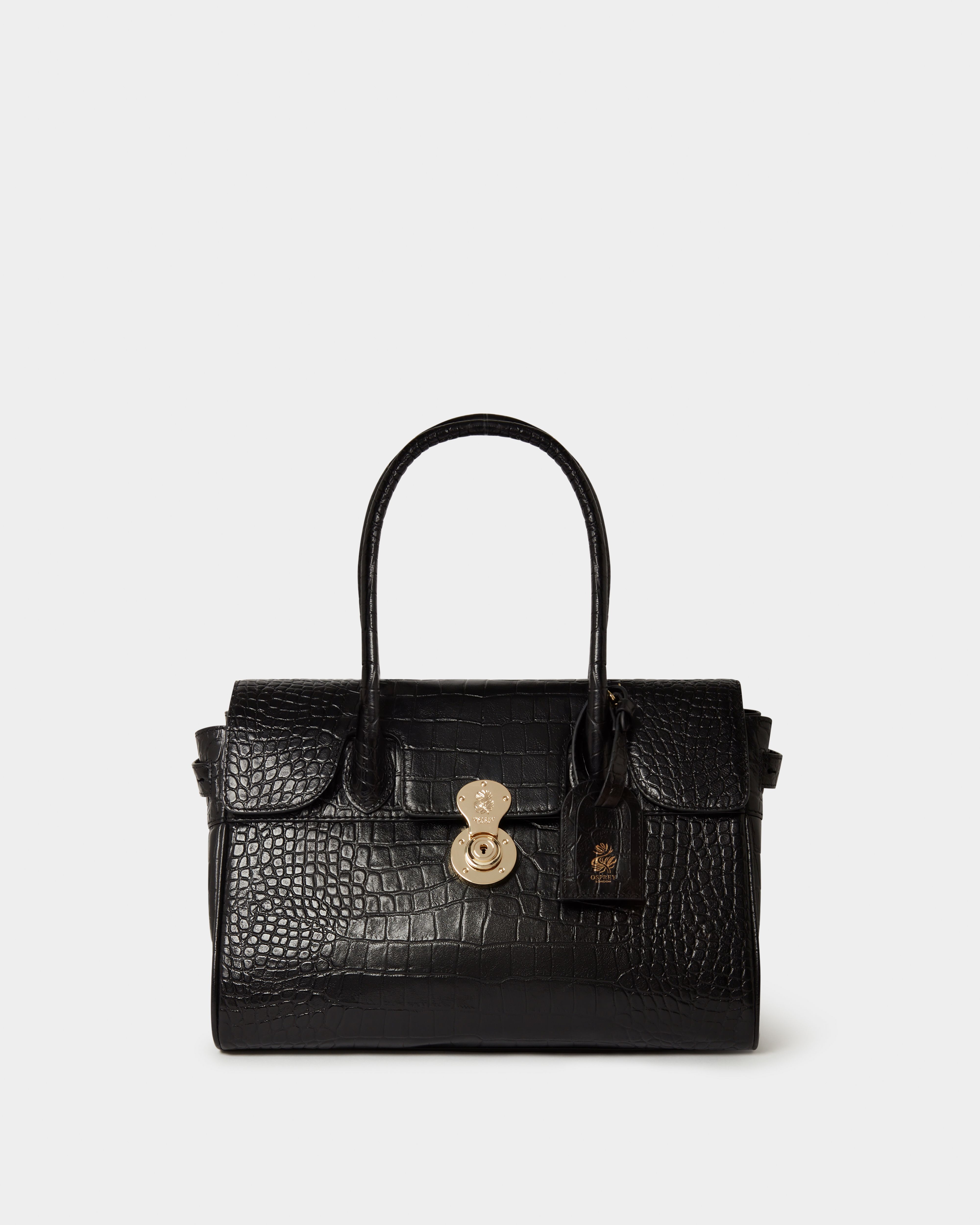 Image number 3 of The Weybridge Leather Shoulder Bag in Black