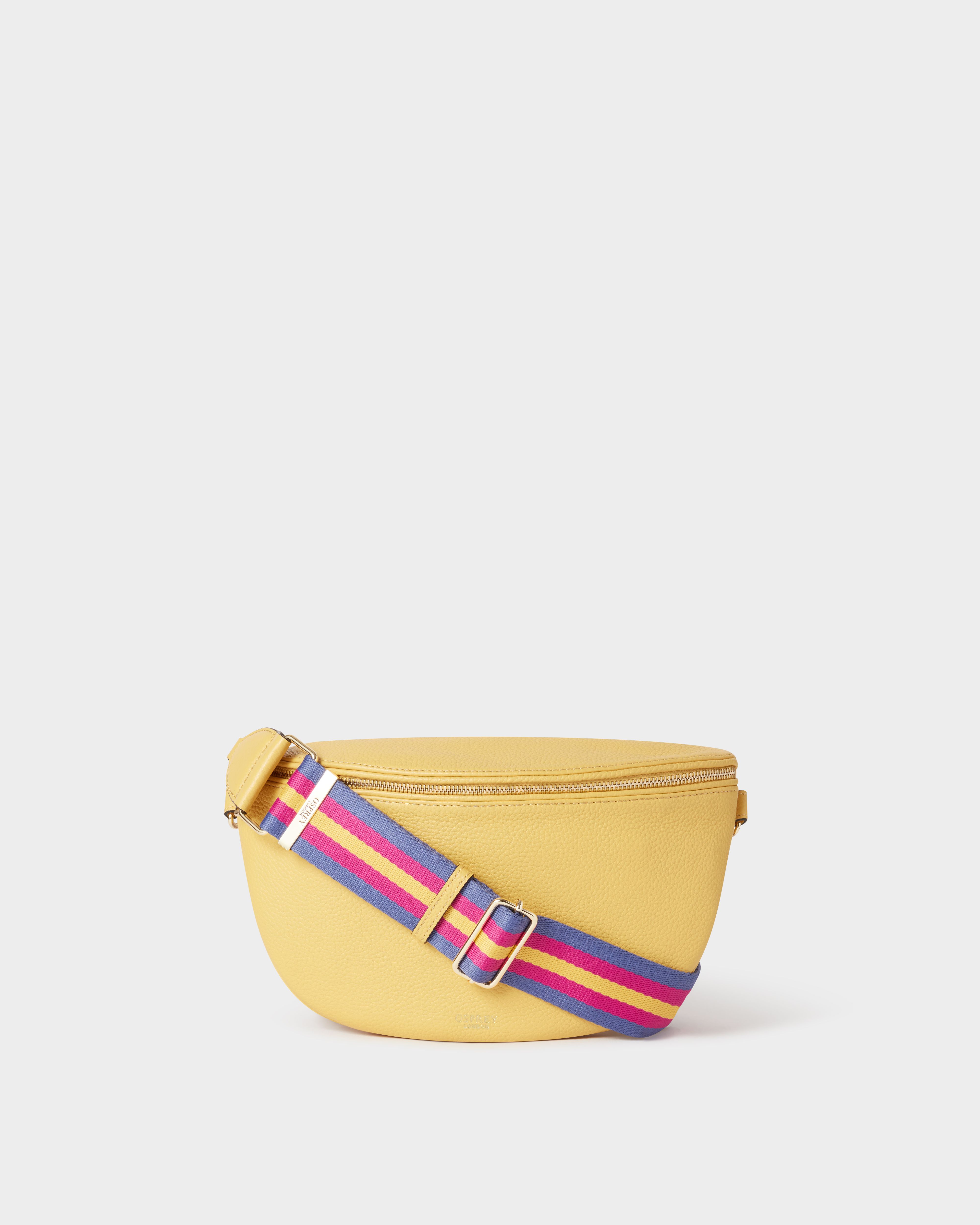 The Hendrix Leather Sling Bag in Pollen