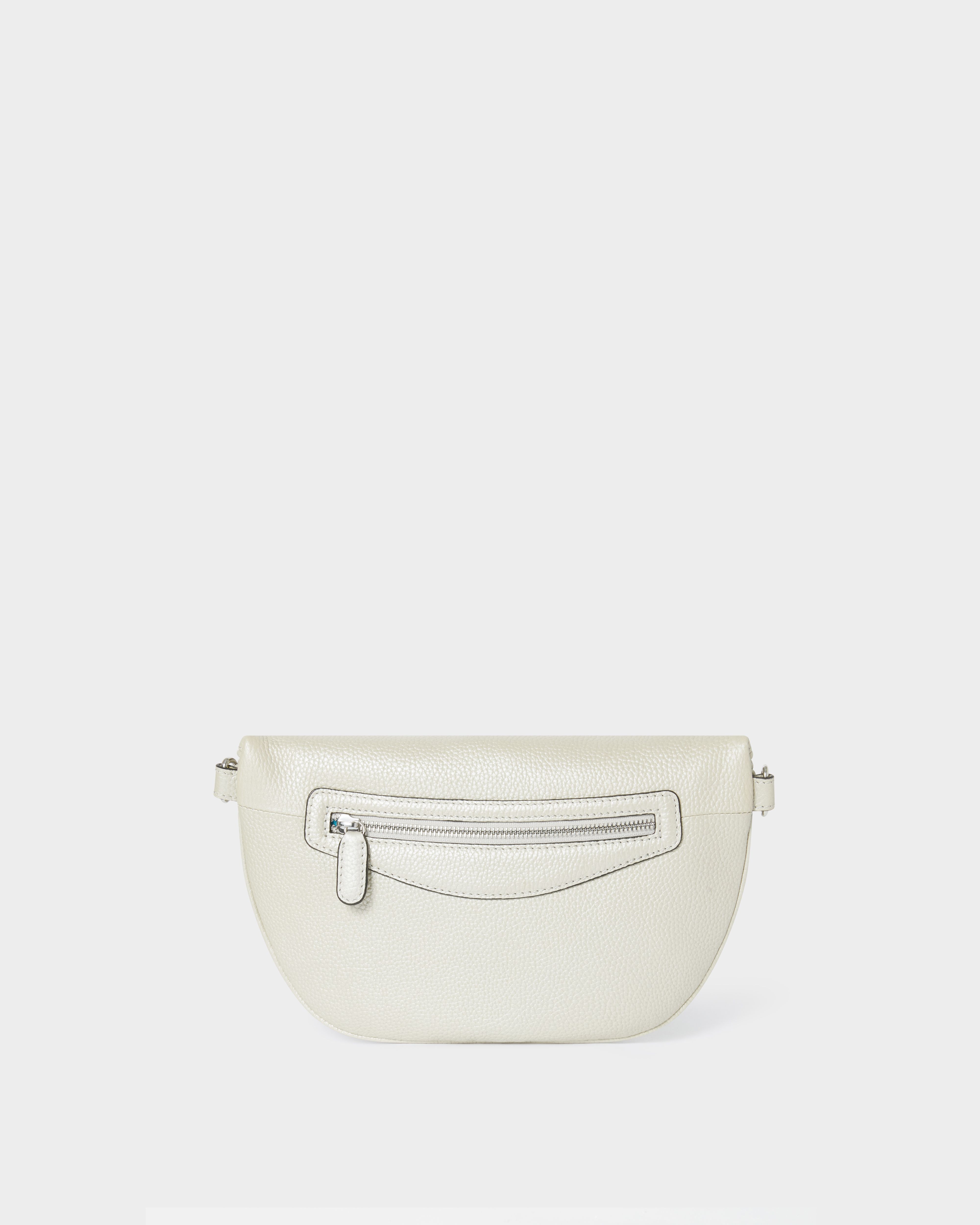 Image number 5 of The Hendrix Leather Sling Bag in Silver