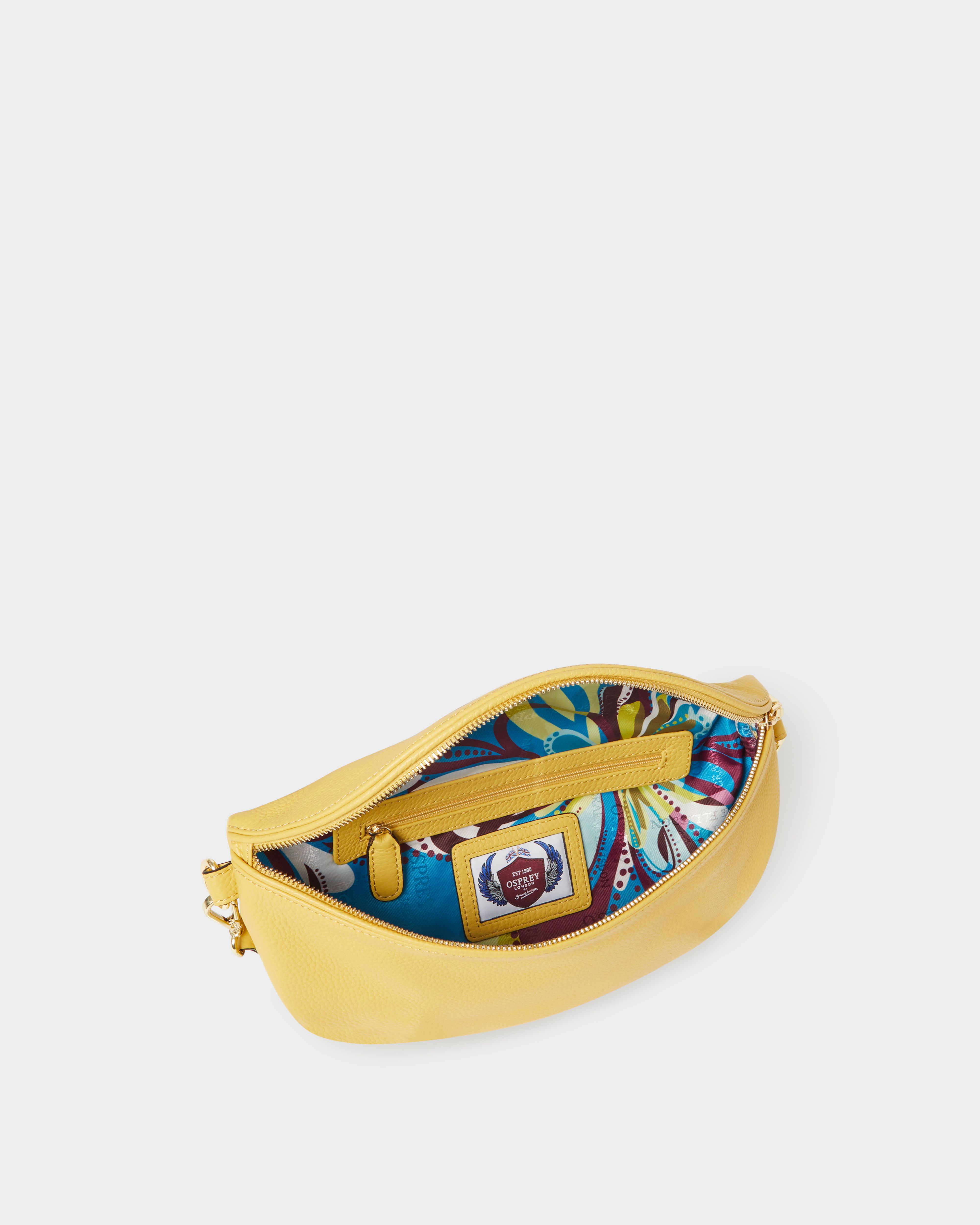 Image number 4 of The Hendrix Leather Sling Bag in Pollen