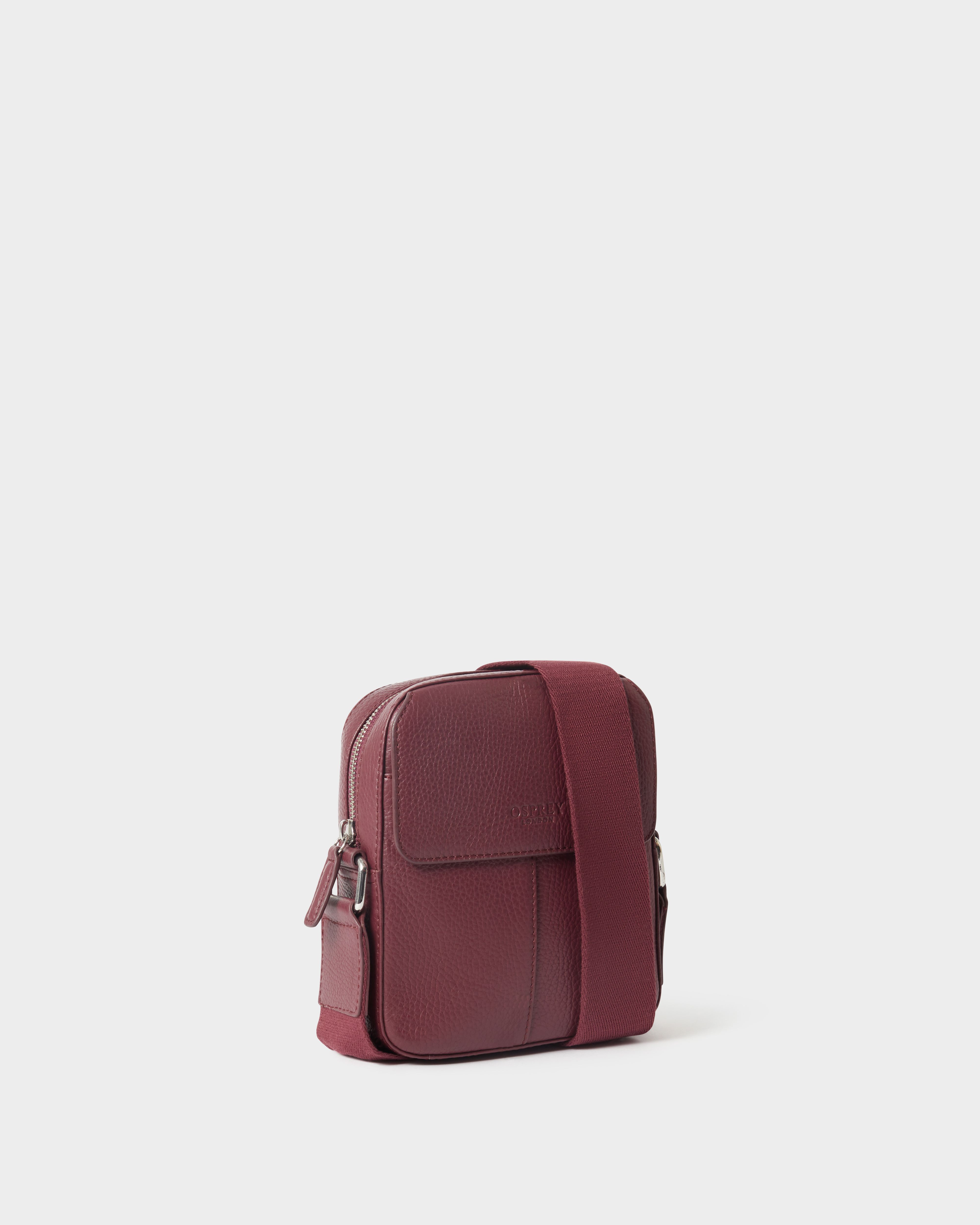 Image number 3 of The Jacob Leather Phone Bag in Merlot