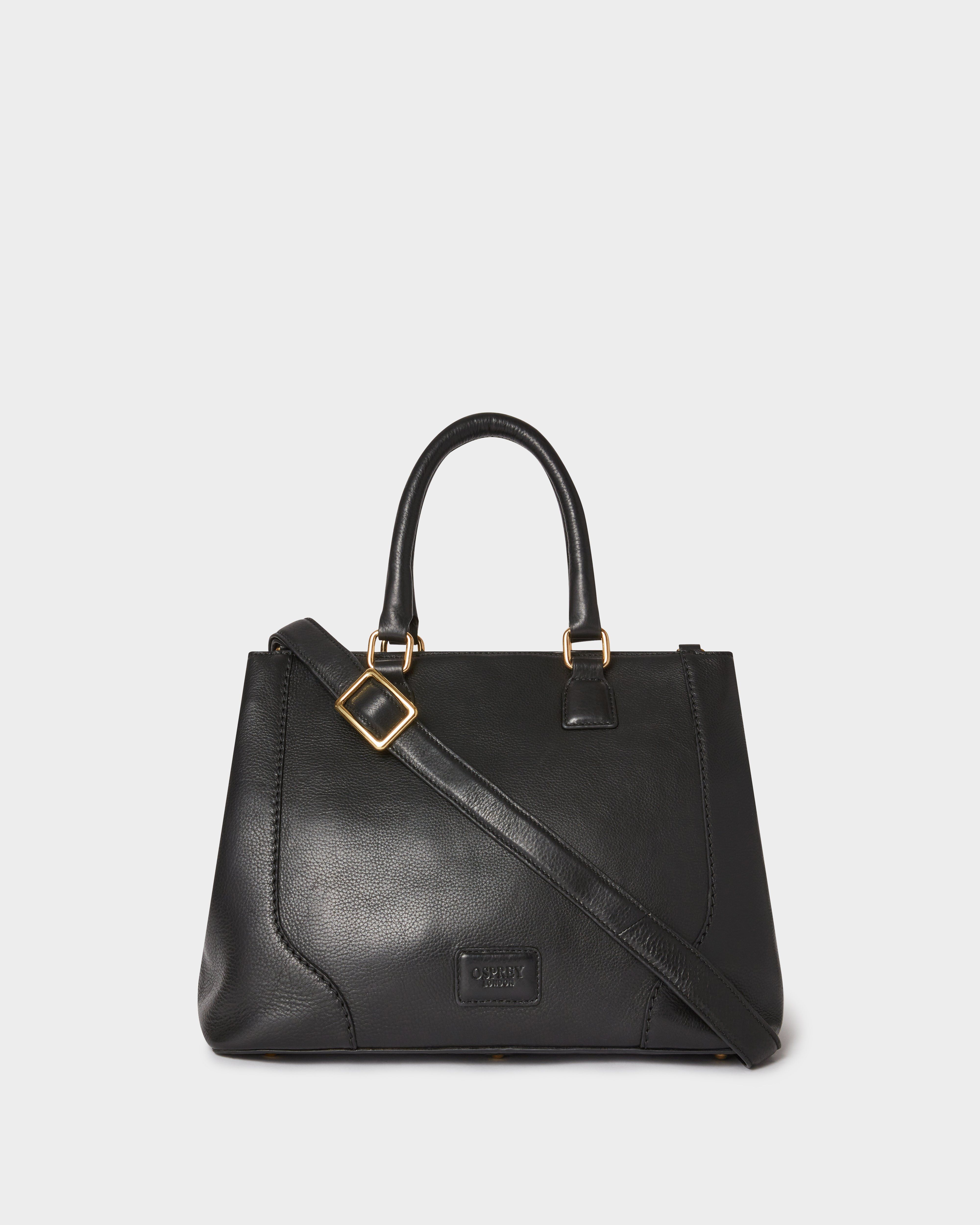 The Oxford Leather Hobo Bag in Black
