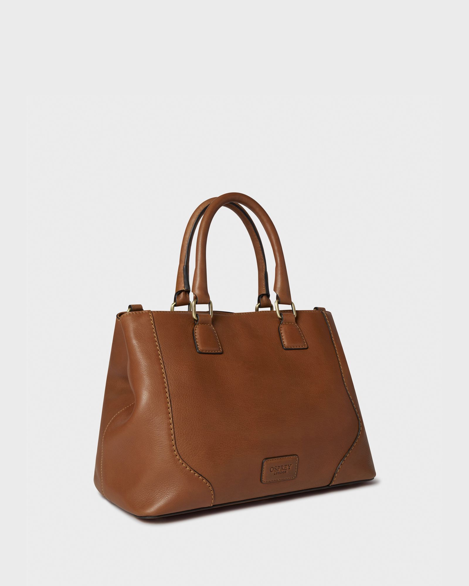 The Oxford Leather Hobo Bag in Tan Tan