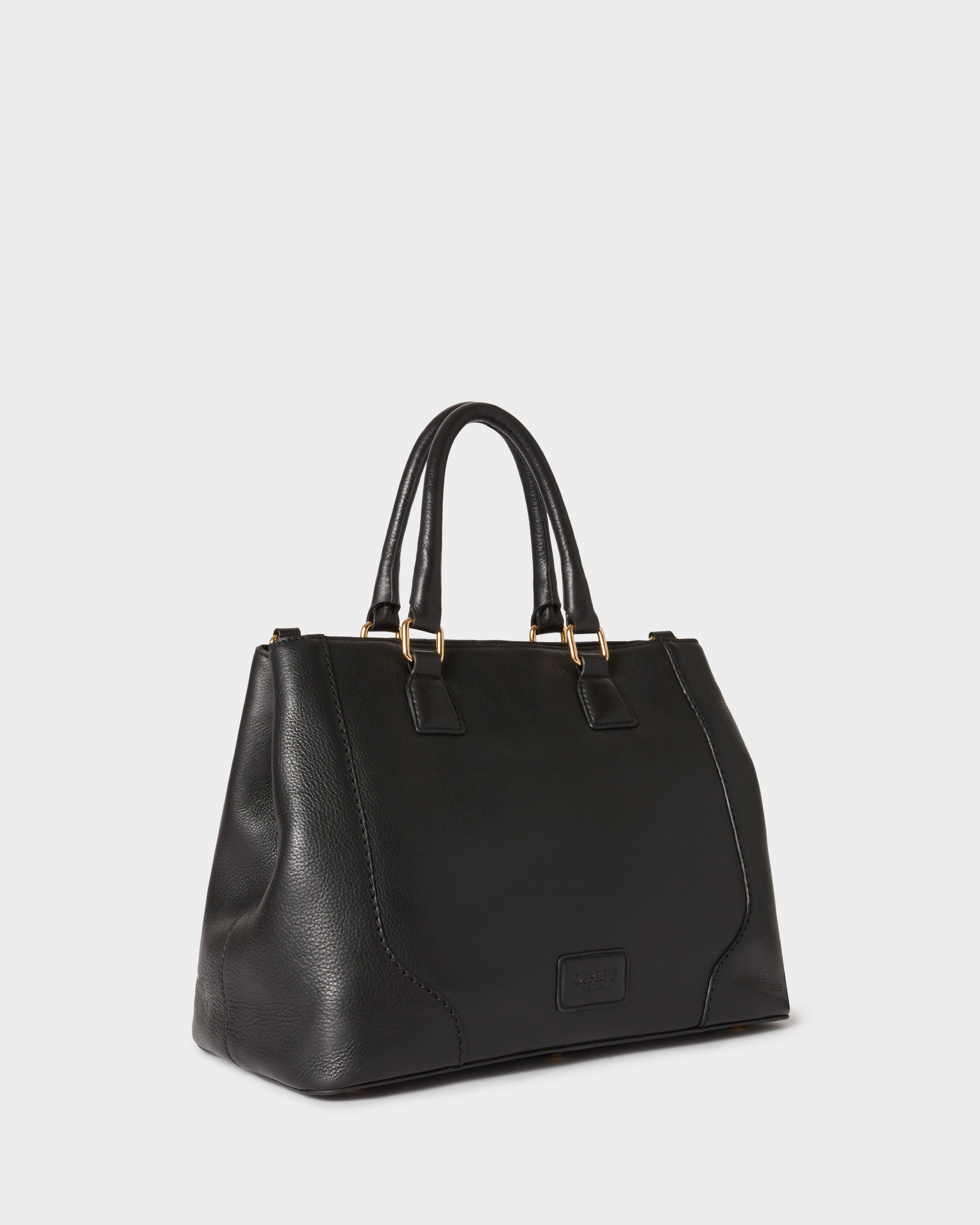 Image number 3 of The Oxford Leather Hobo Bag in Black