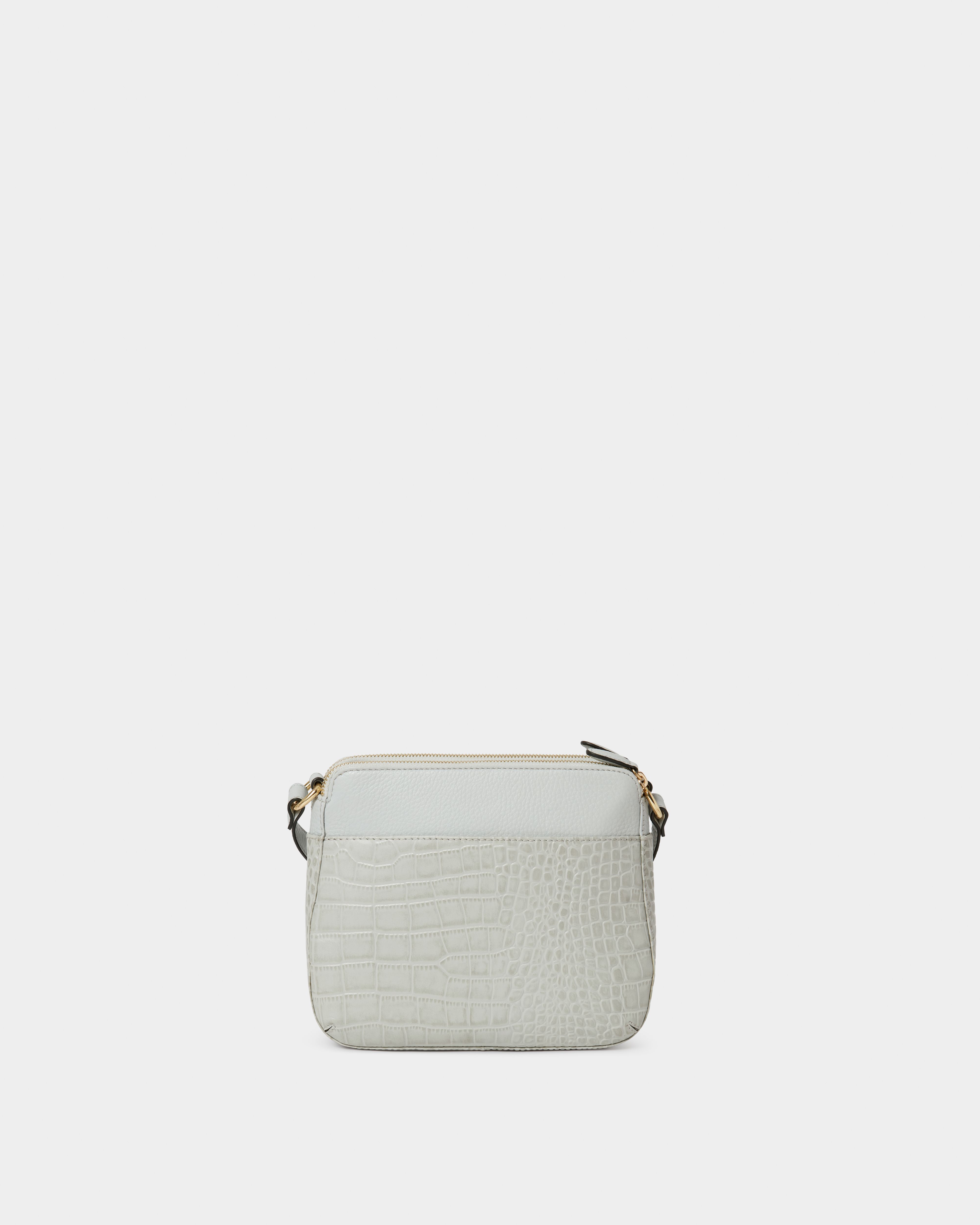 Image number 4 of The Kellie Leather Crossbody in Mist