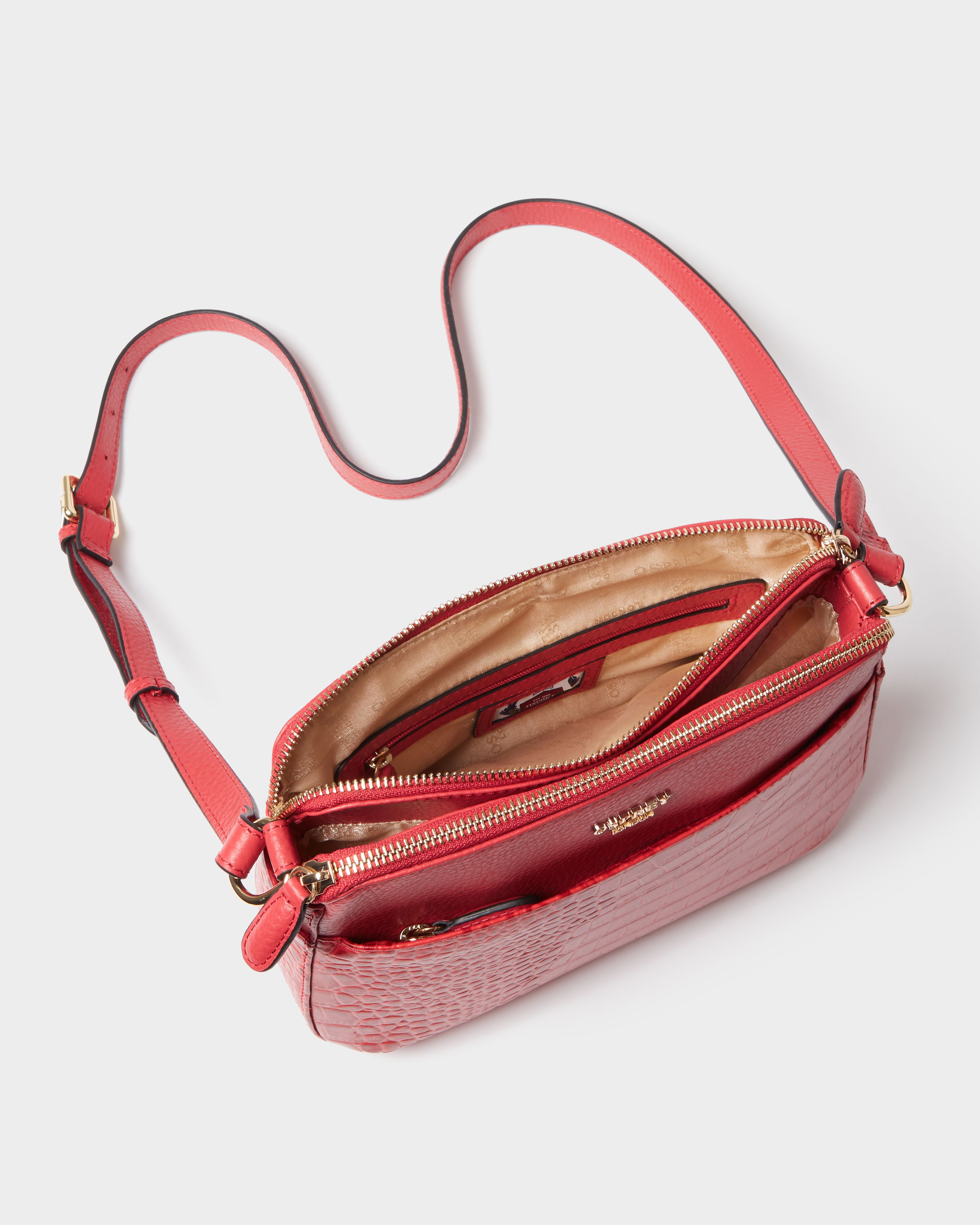 Image number 4 of The Kellie Leather Crossbody in Rosewood