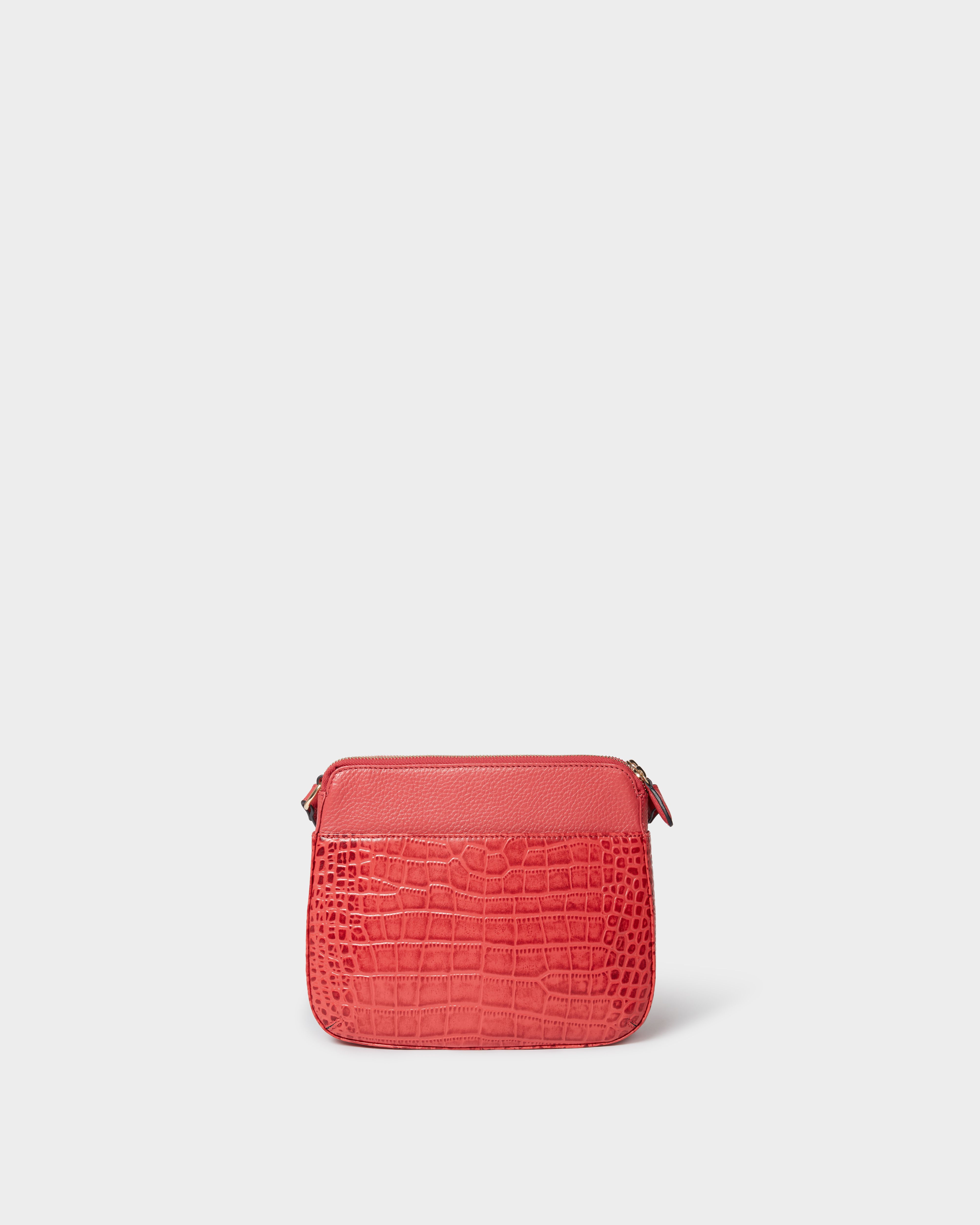 Image number 5 of The Kellie Leather Crossbody in Rosewood