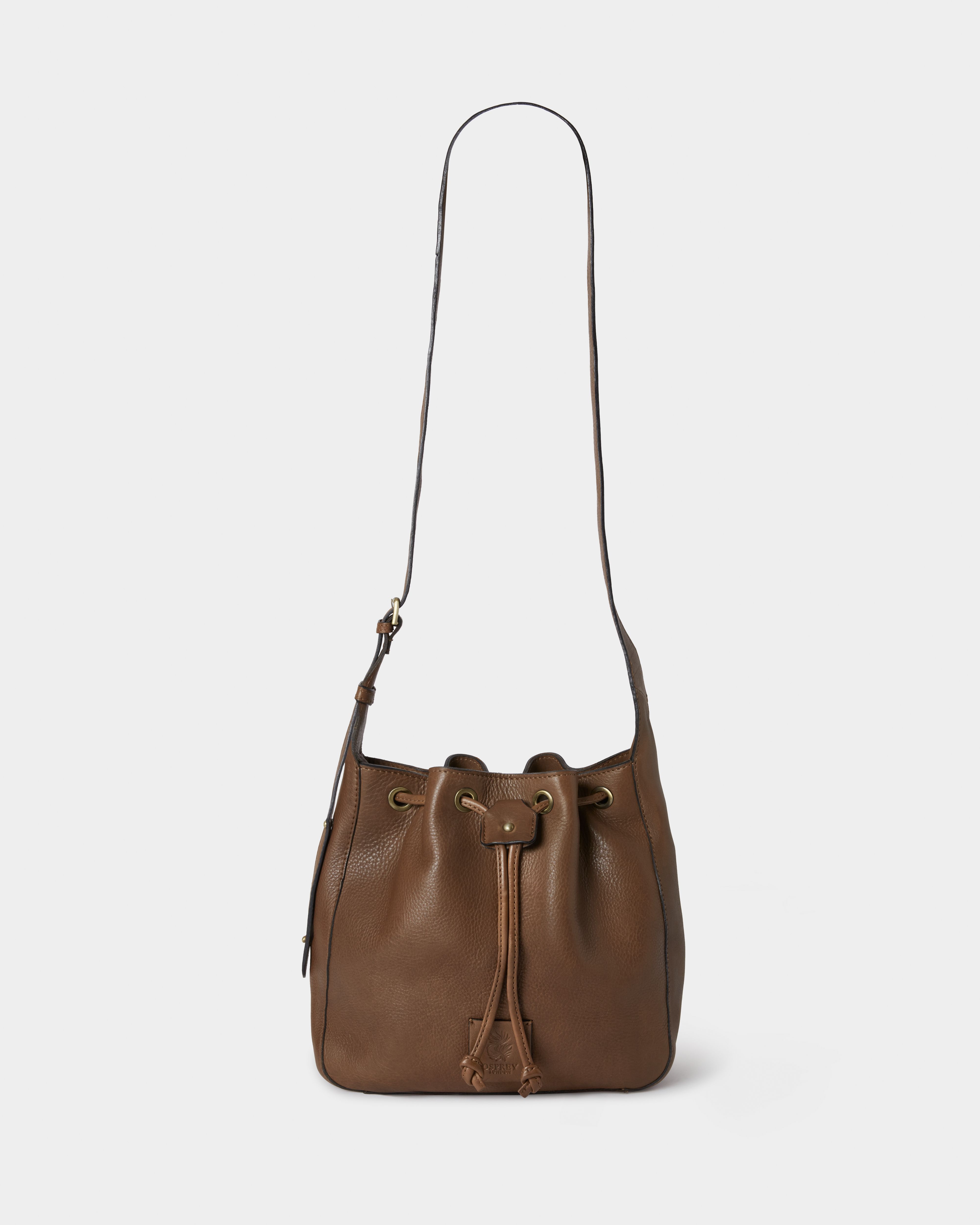 The Joss Woven Leather Bucket Bag OSPREY LONDON Osprey London