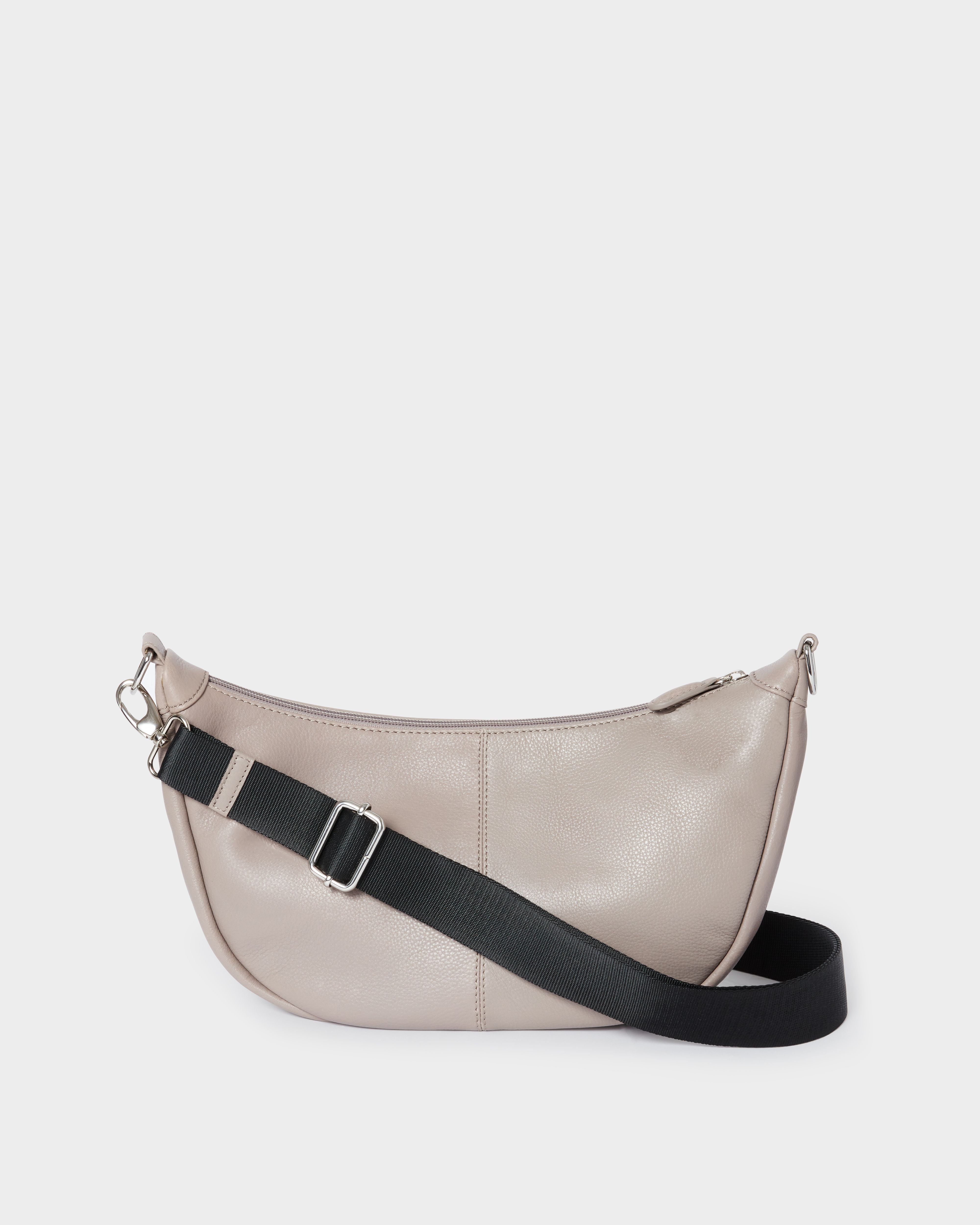 Image number 5 of The Kelso Leather Sling Bag in Taupe