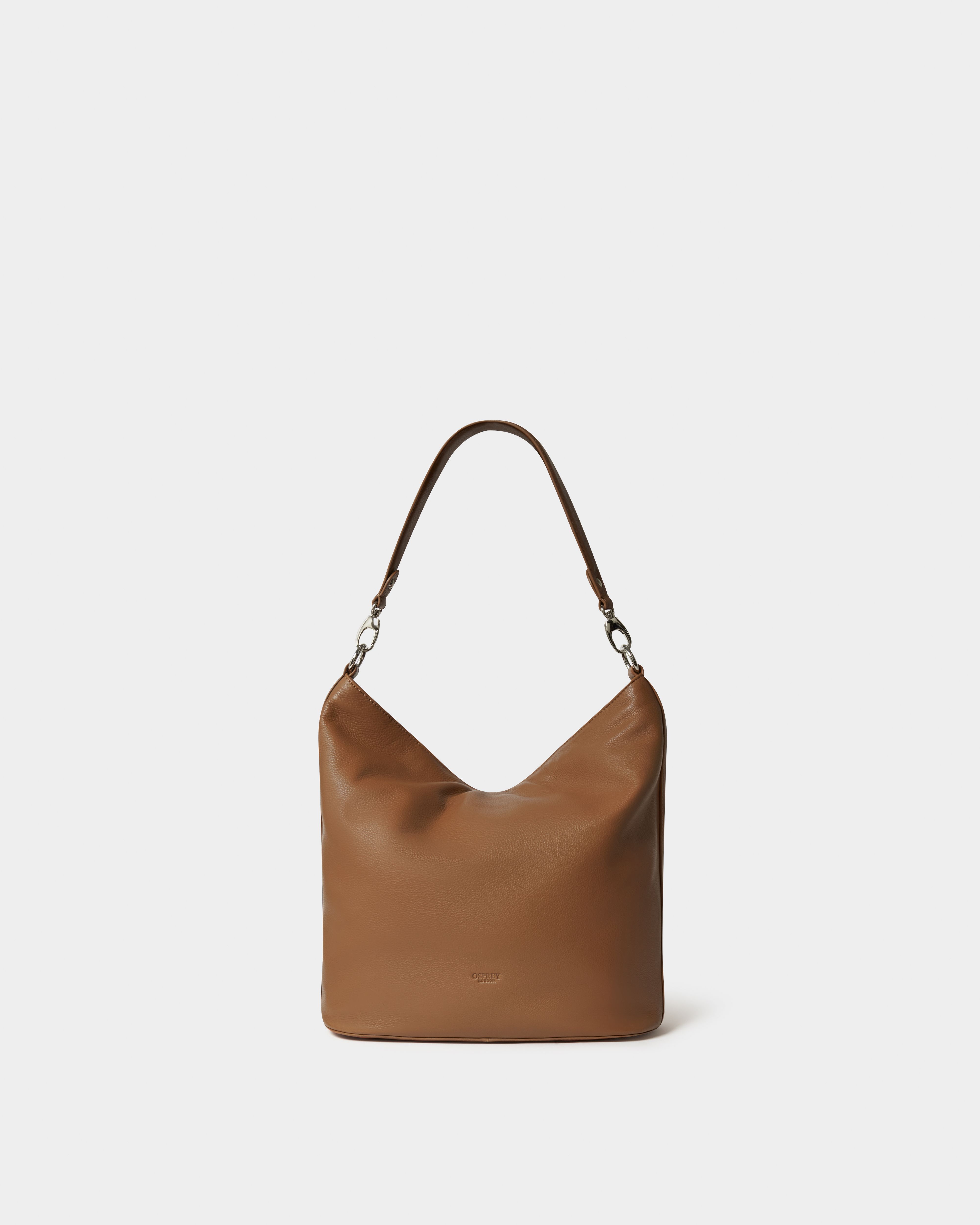 Image number 4 of The Kelso Large Leather Hobo in Tan
