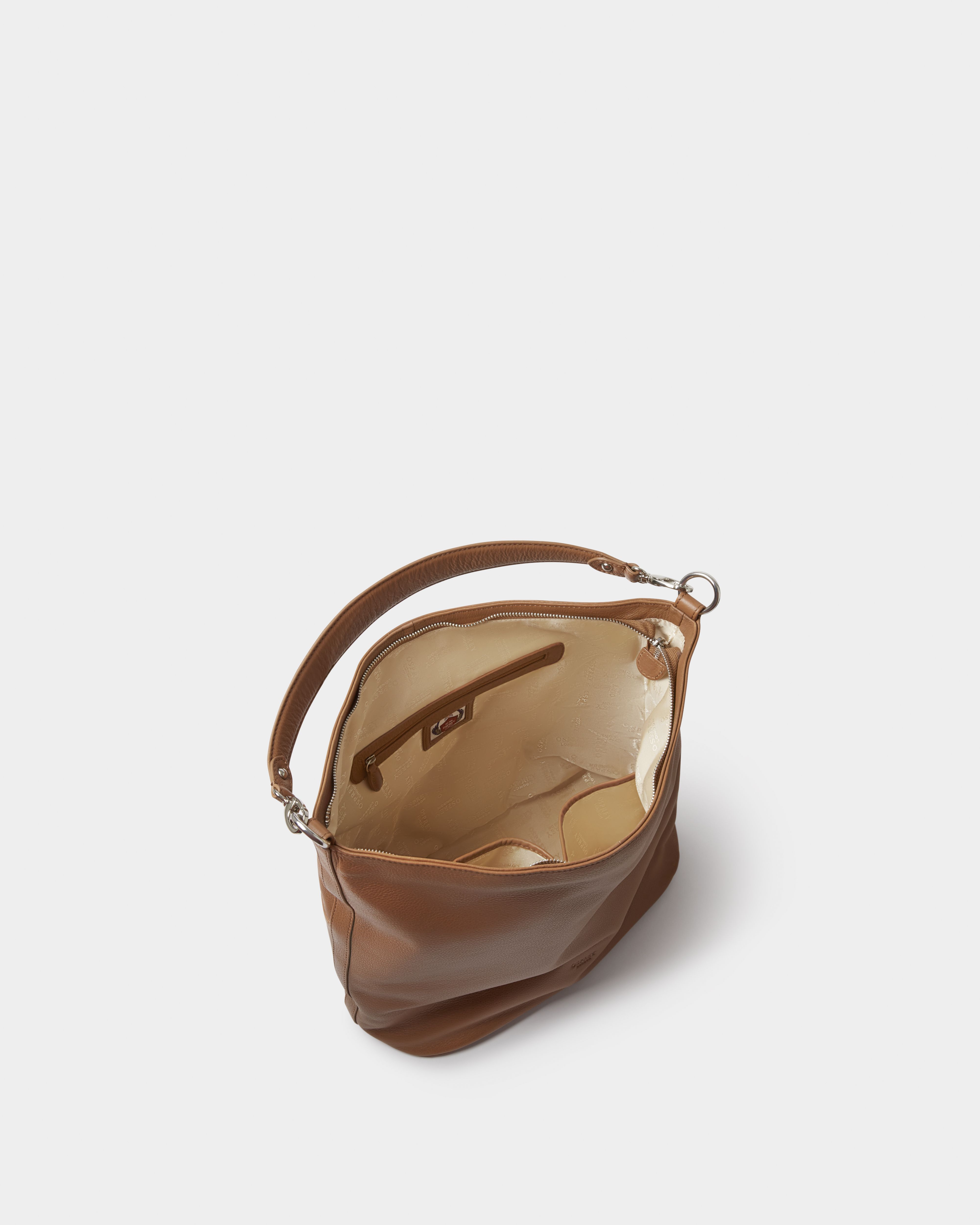 Image number 3 of The Kelso Large Leather Hobo in Tan