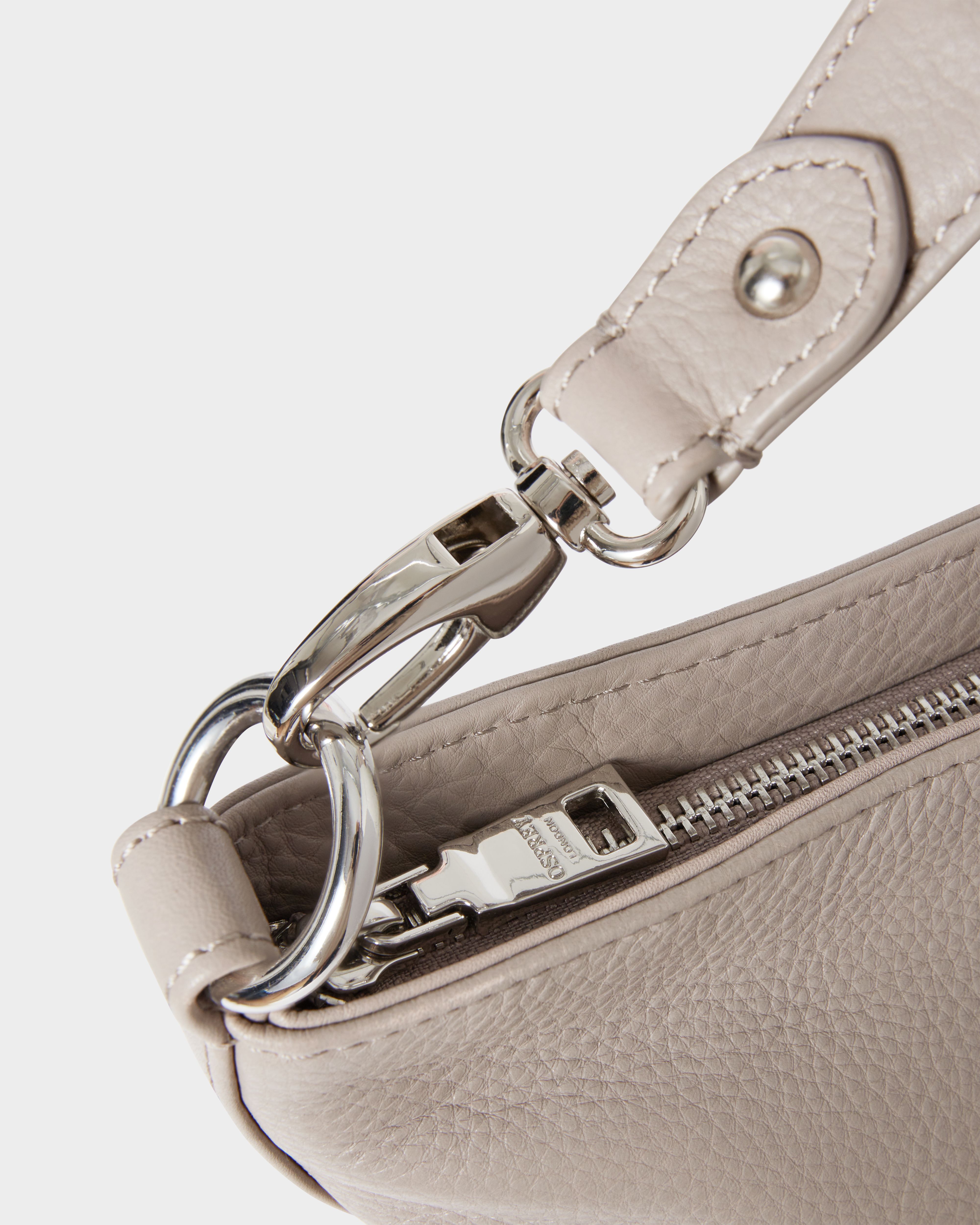Image number 5 of The Kelso Large Leather Hobo in Taupe