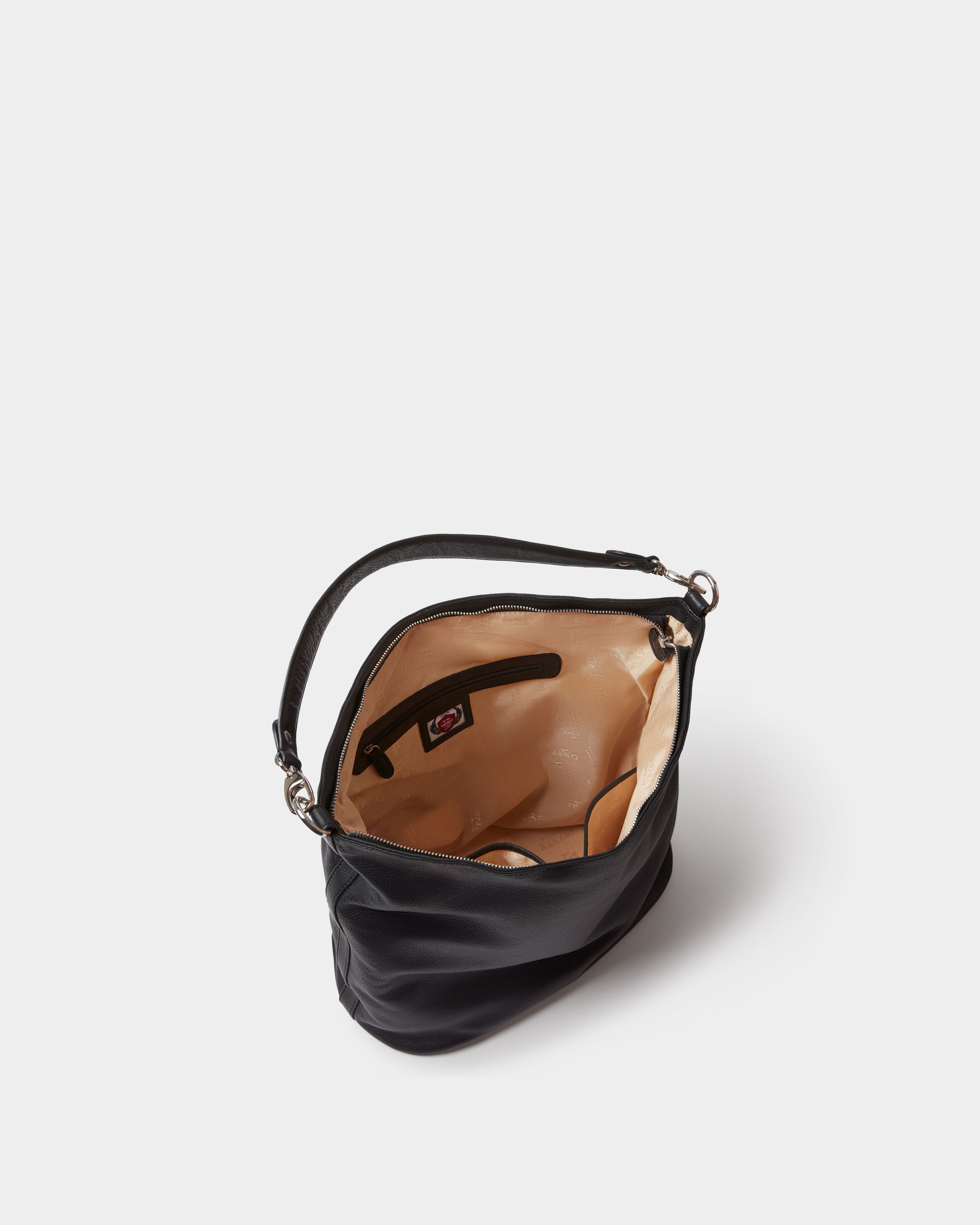 Image number 5 of The Kelso Large Leather Hobo in Black