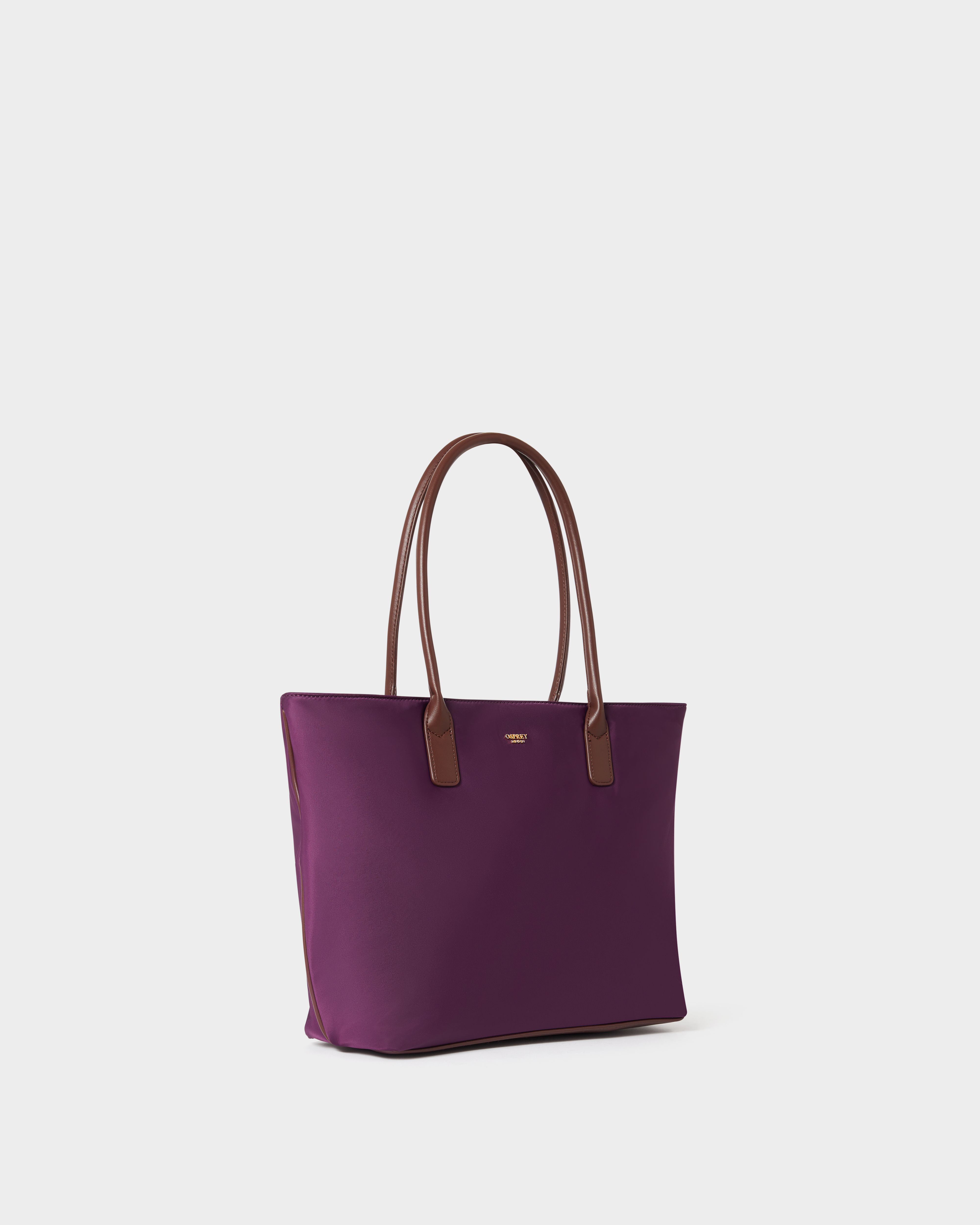 Image number 2 of The Voyage Nylon Tote in Aubergine