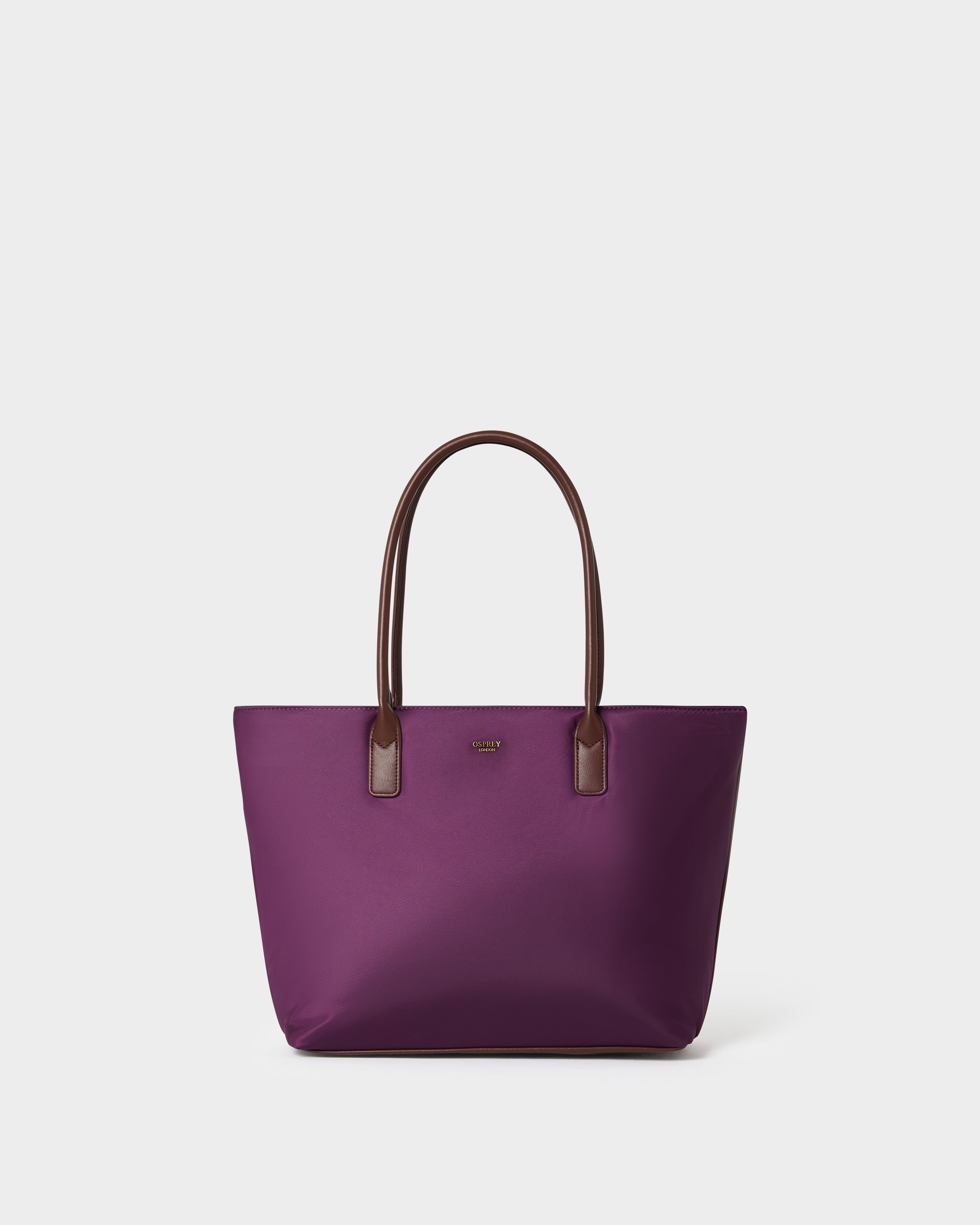 Image number 1 of The Voyage Nylon Tote in Aubergine