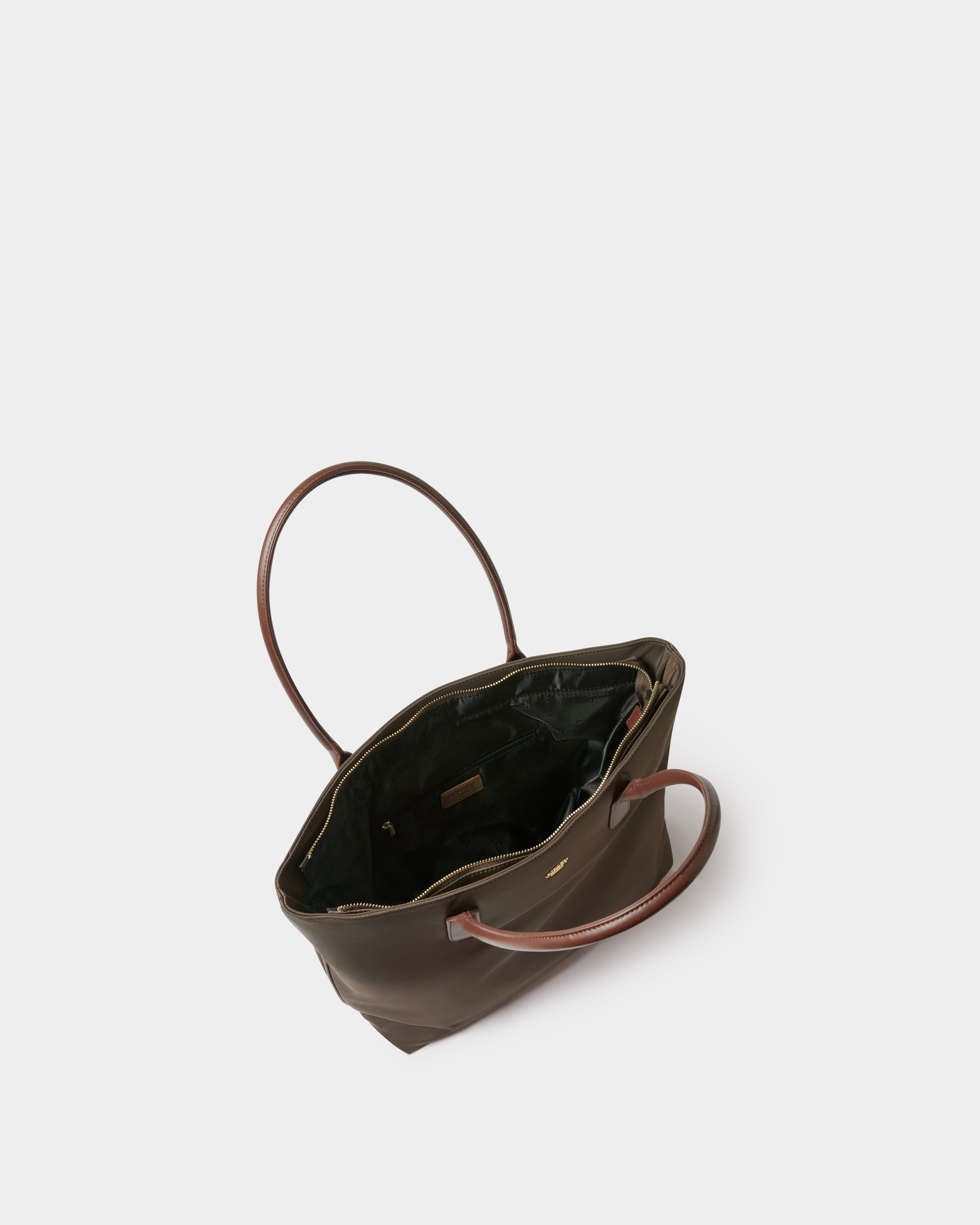 Image number 3 of The Voyage Nylon Tote in Chocolate