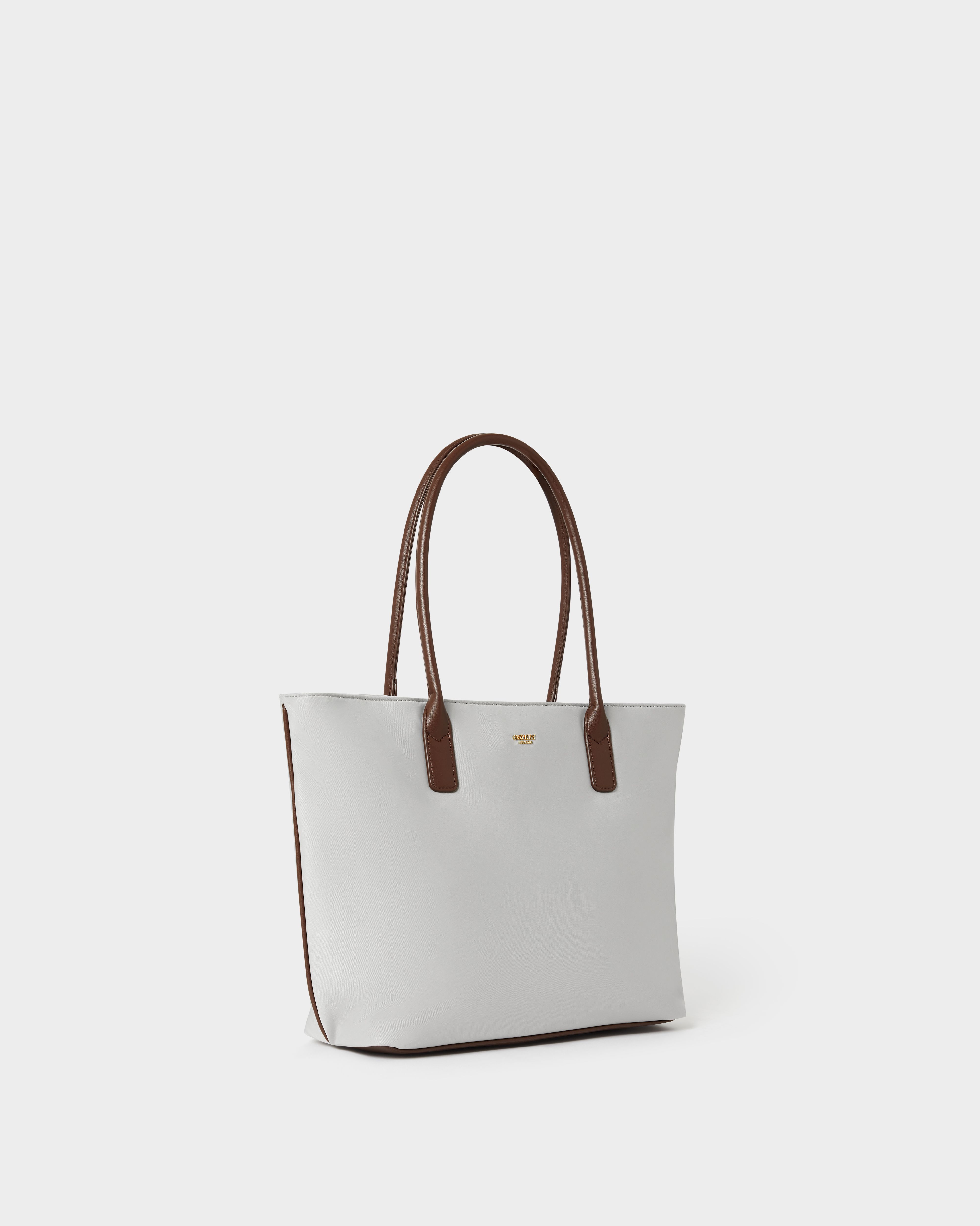 Image number 2 of The Voyage Nylon Tote in Silver Grey