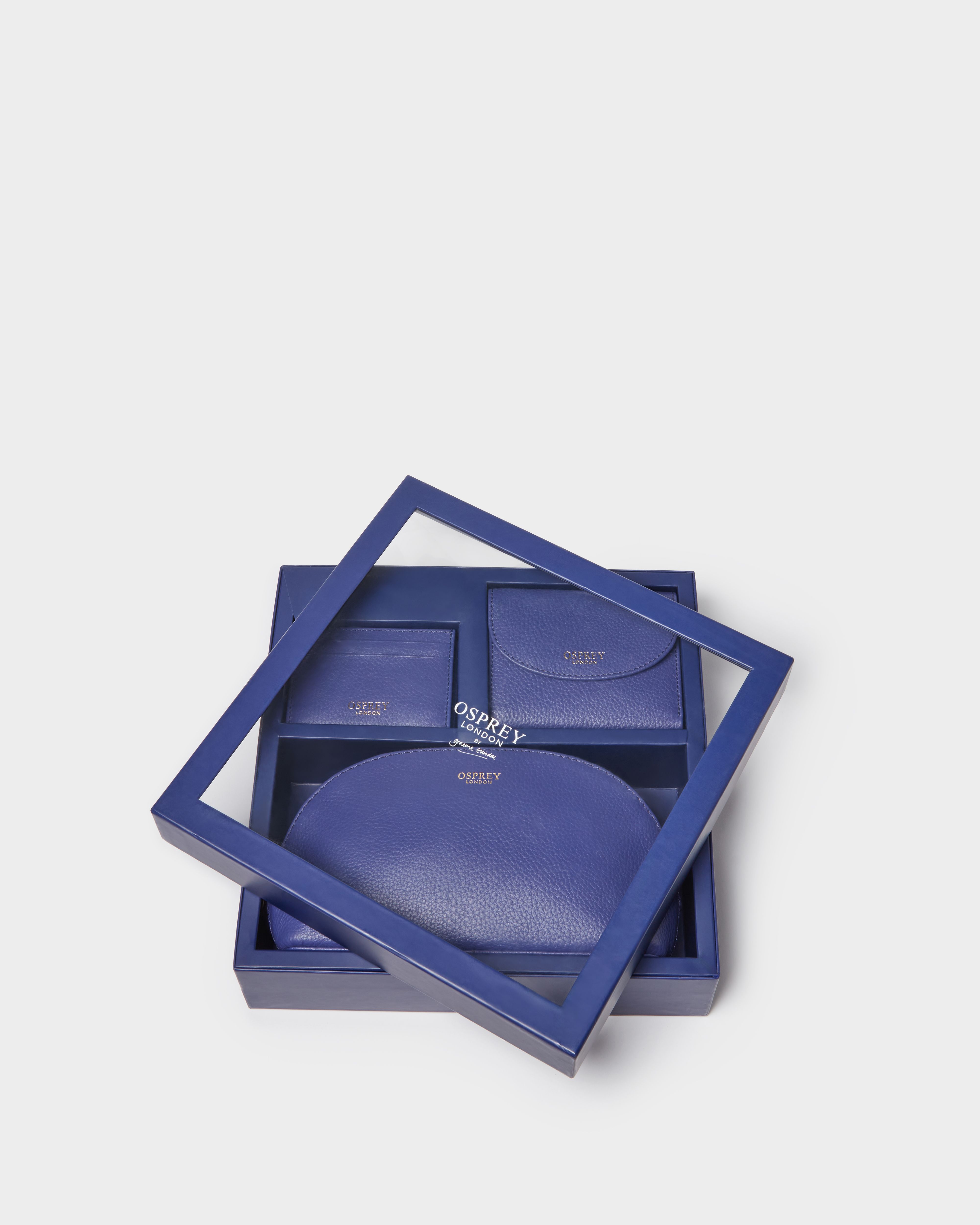 Image number 2 of The Tilly Leather Weekend Gift Set in Purple