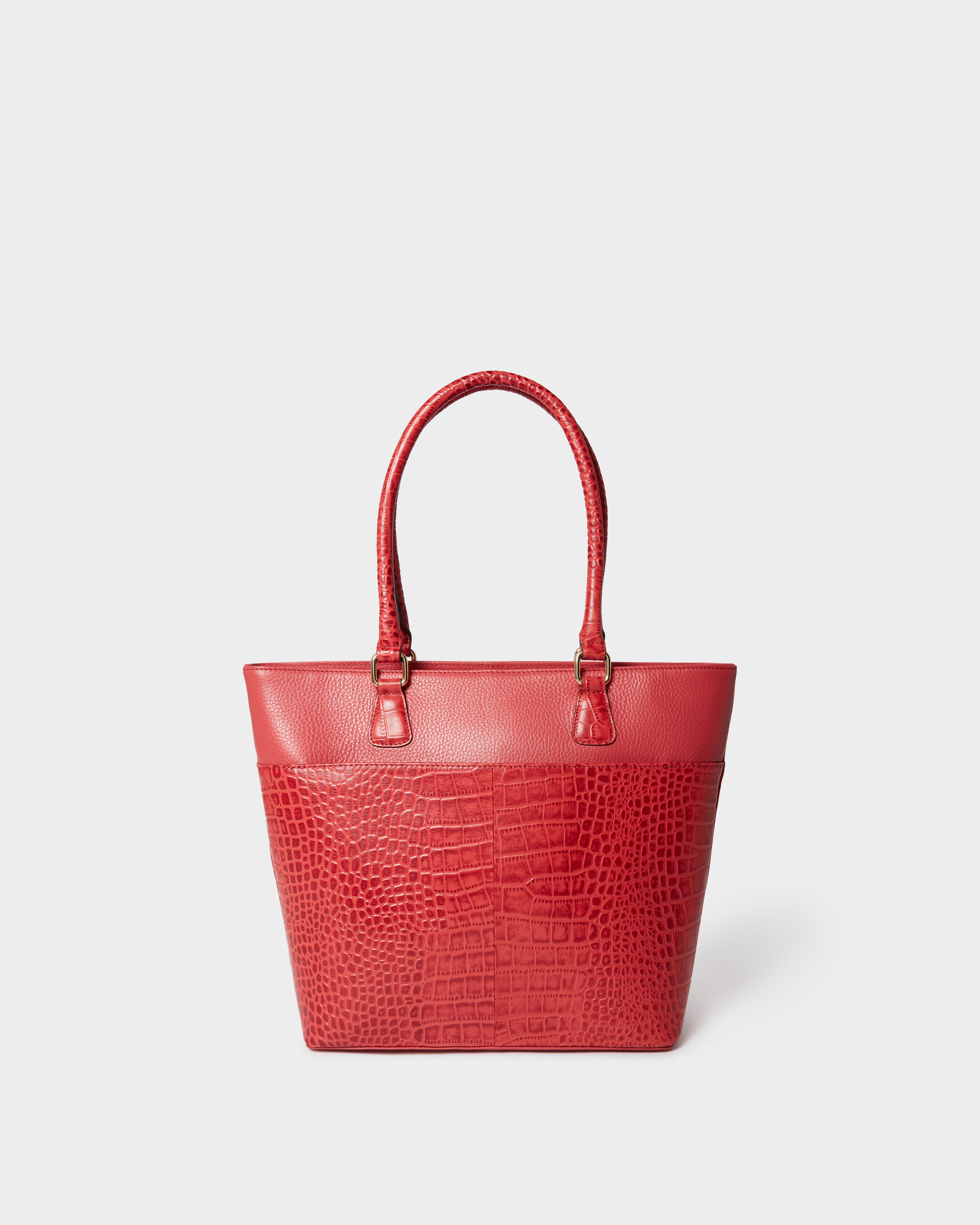 Image number 3 of The Kellie Leather Tote in Rosewood