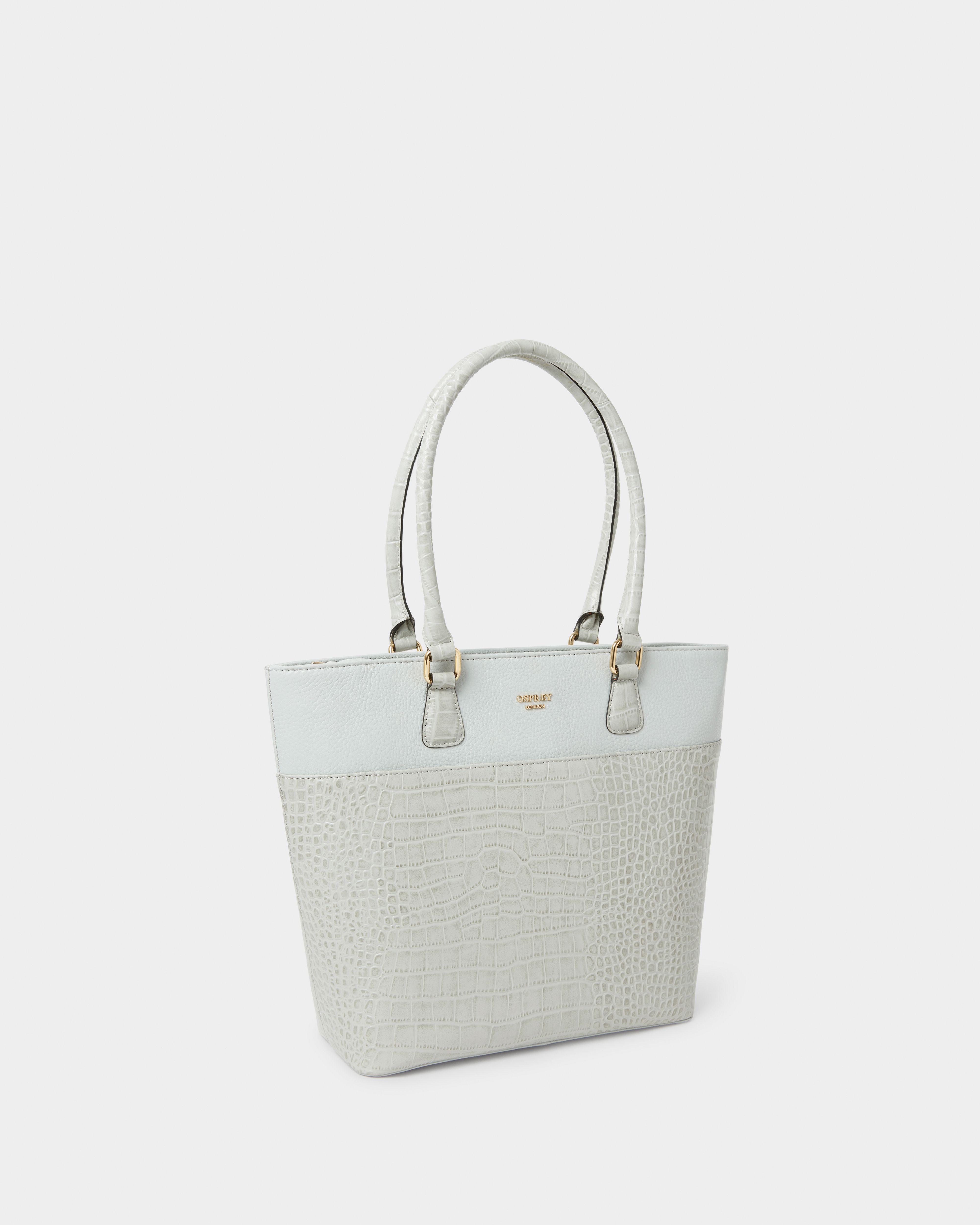 Image number 2 of The Kellie Leather Tote in Mist