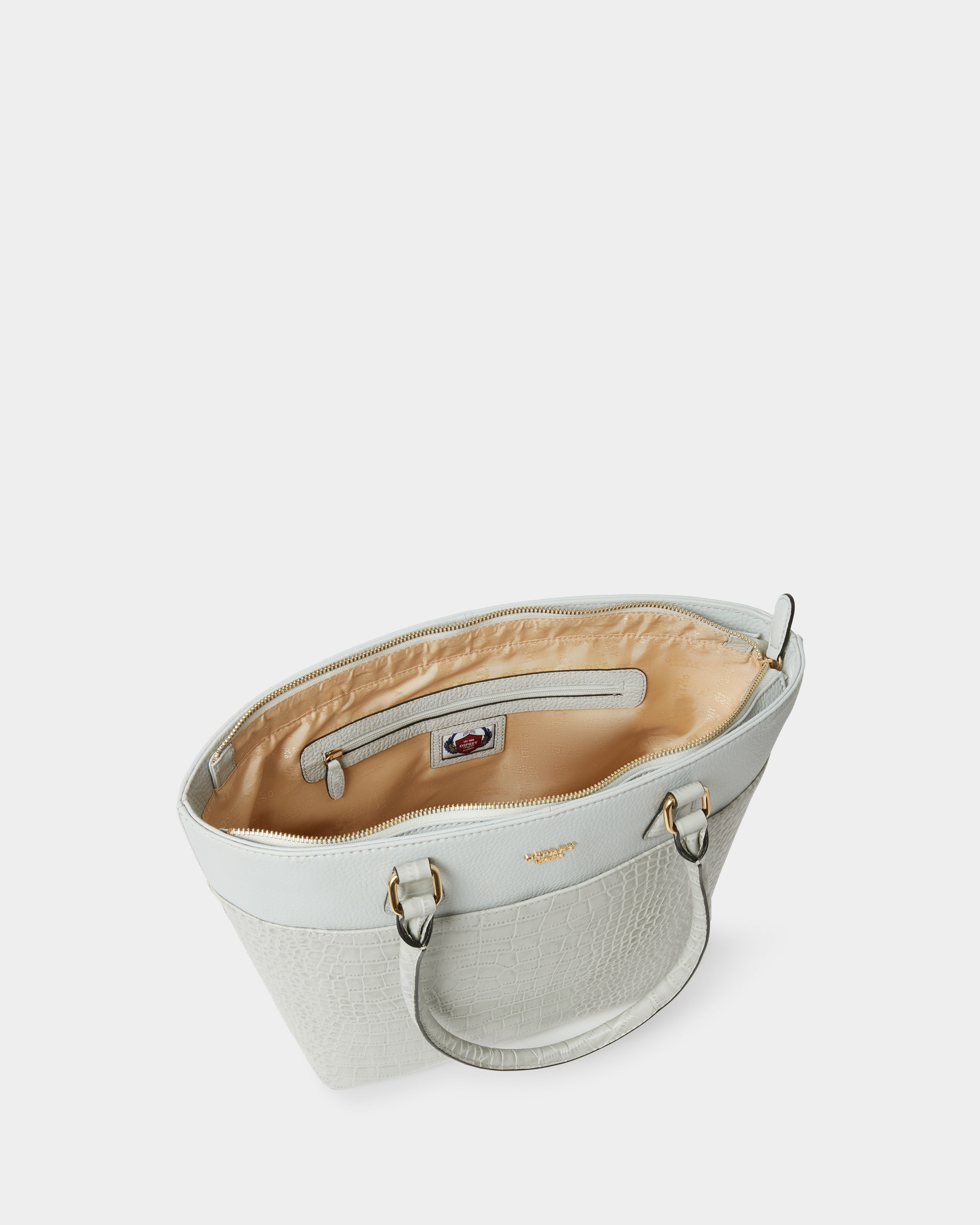 Image number 3 of The Kellie Leather Tote in Mist