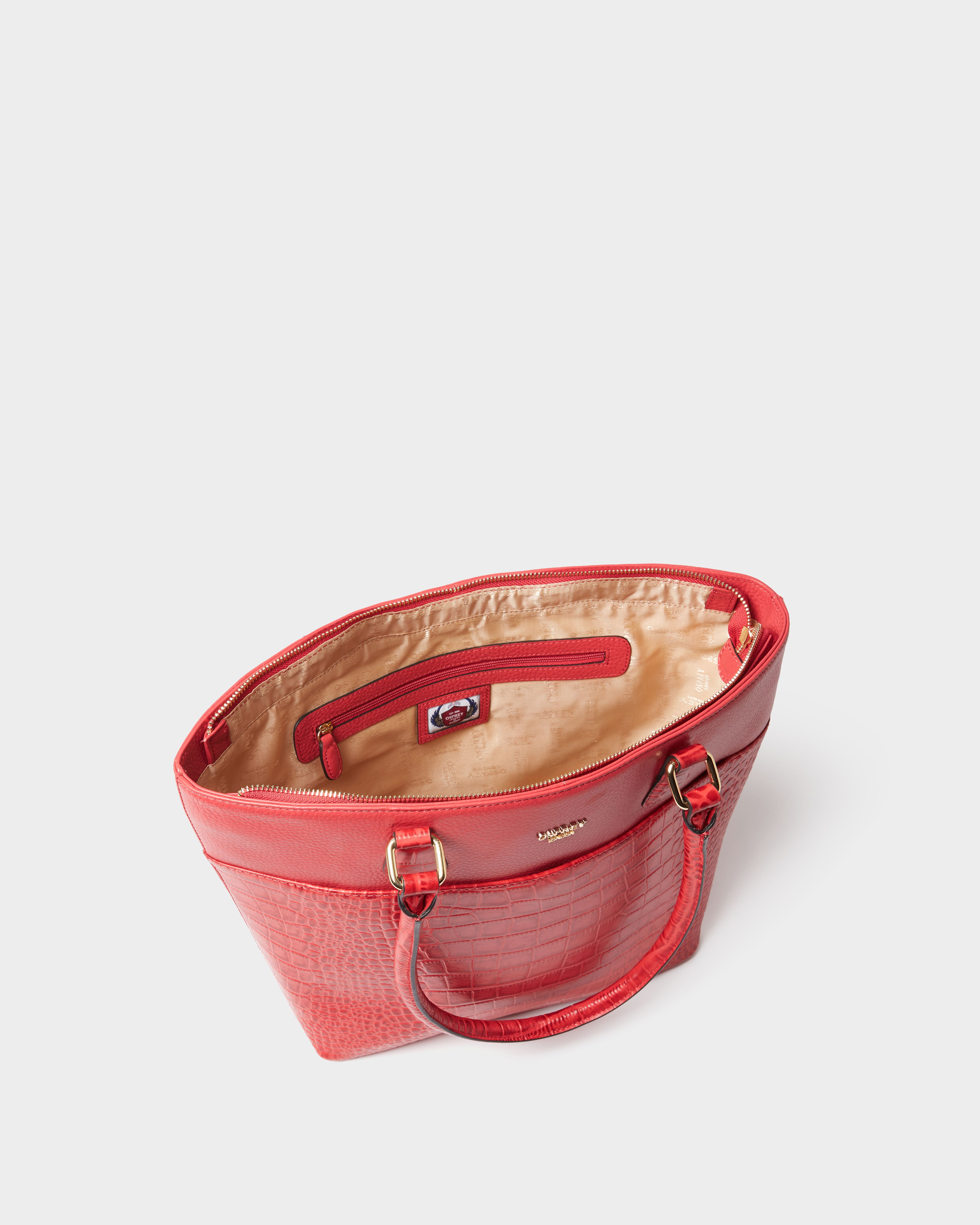 Image number 4 of The Kellie Leather Tote in Rosewood